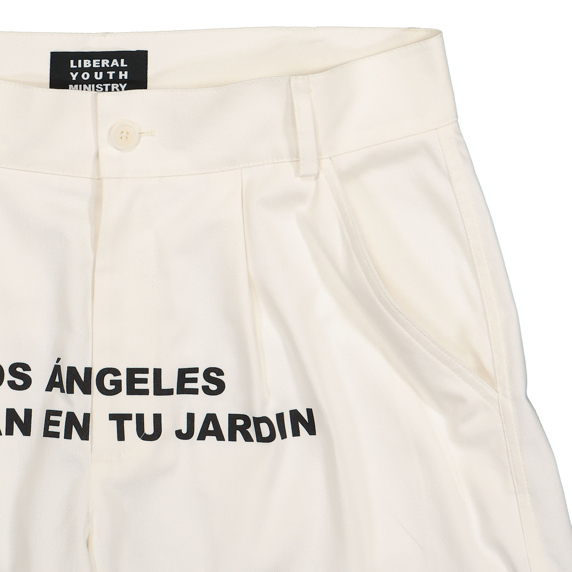 Liberal Youth Ministry Tailored Wover Shorts White Shorts Detail view 1 | Overkill