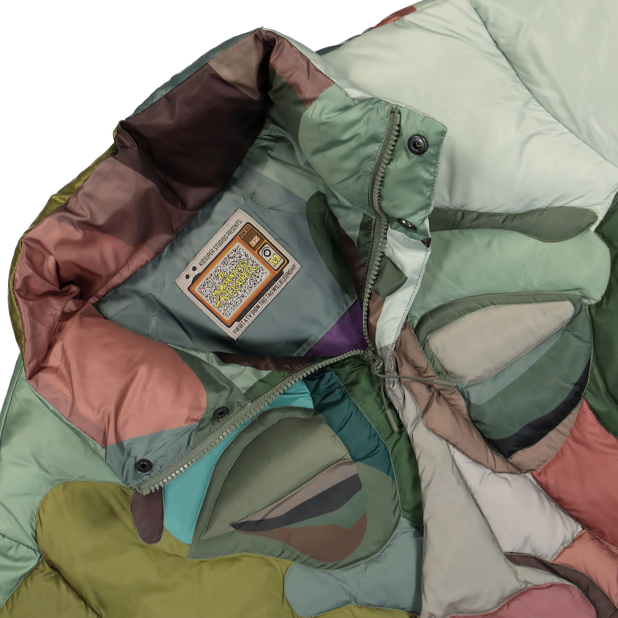 Kidsuper Studios Kissing Puffer Jacket Traditional Puffer Jackets Material | Overkill