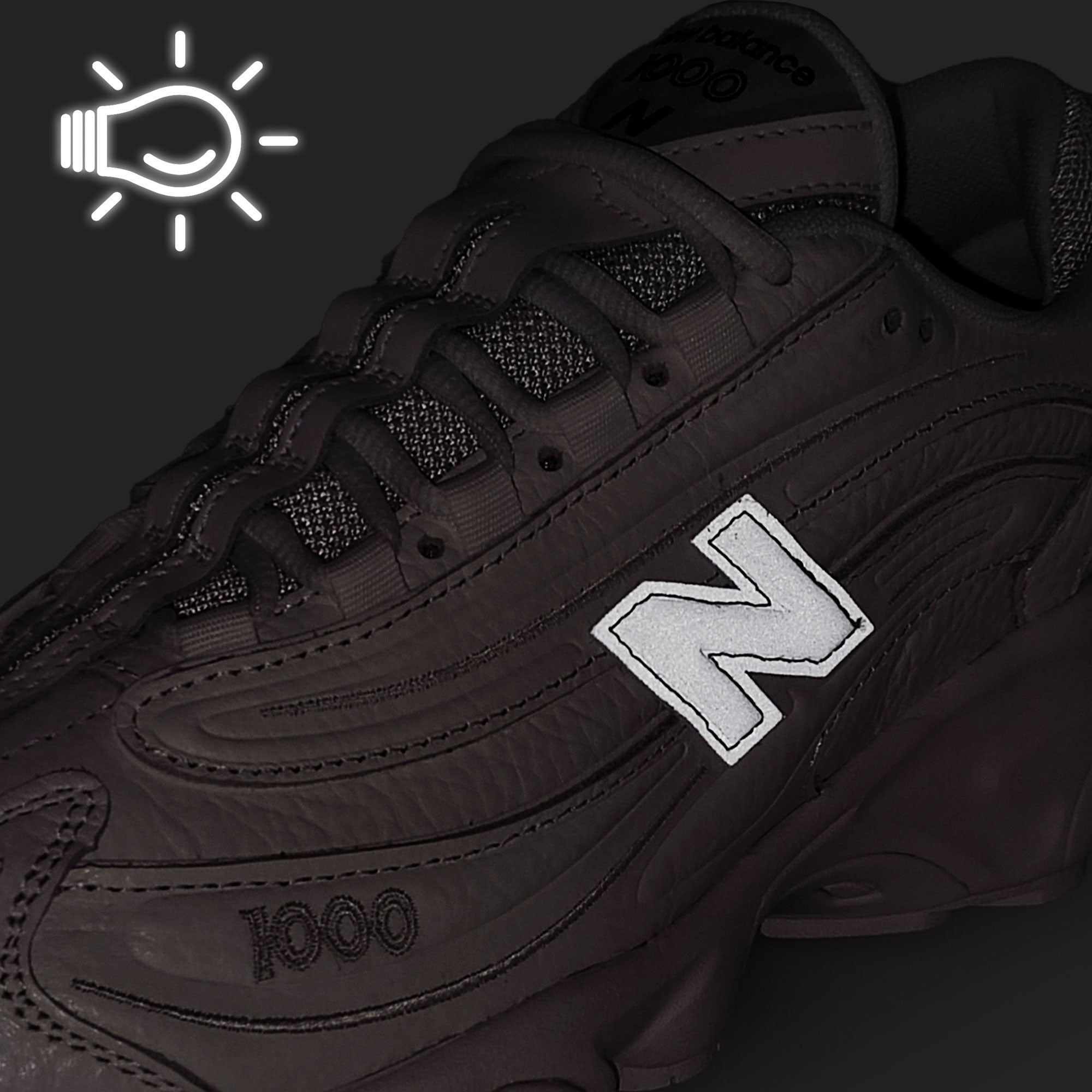 New Balance M1000BW Reflection / Sea Salt Low Top Sneakers Material | Overkill