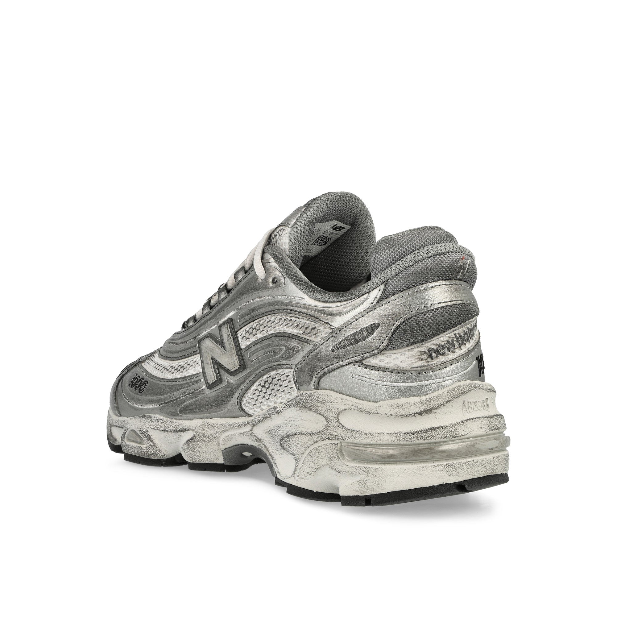 New Balance M1000G Silver Metallic / Grey Matter Low Top Sneaker M1000G Material | Overkill