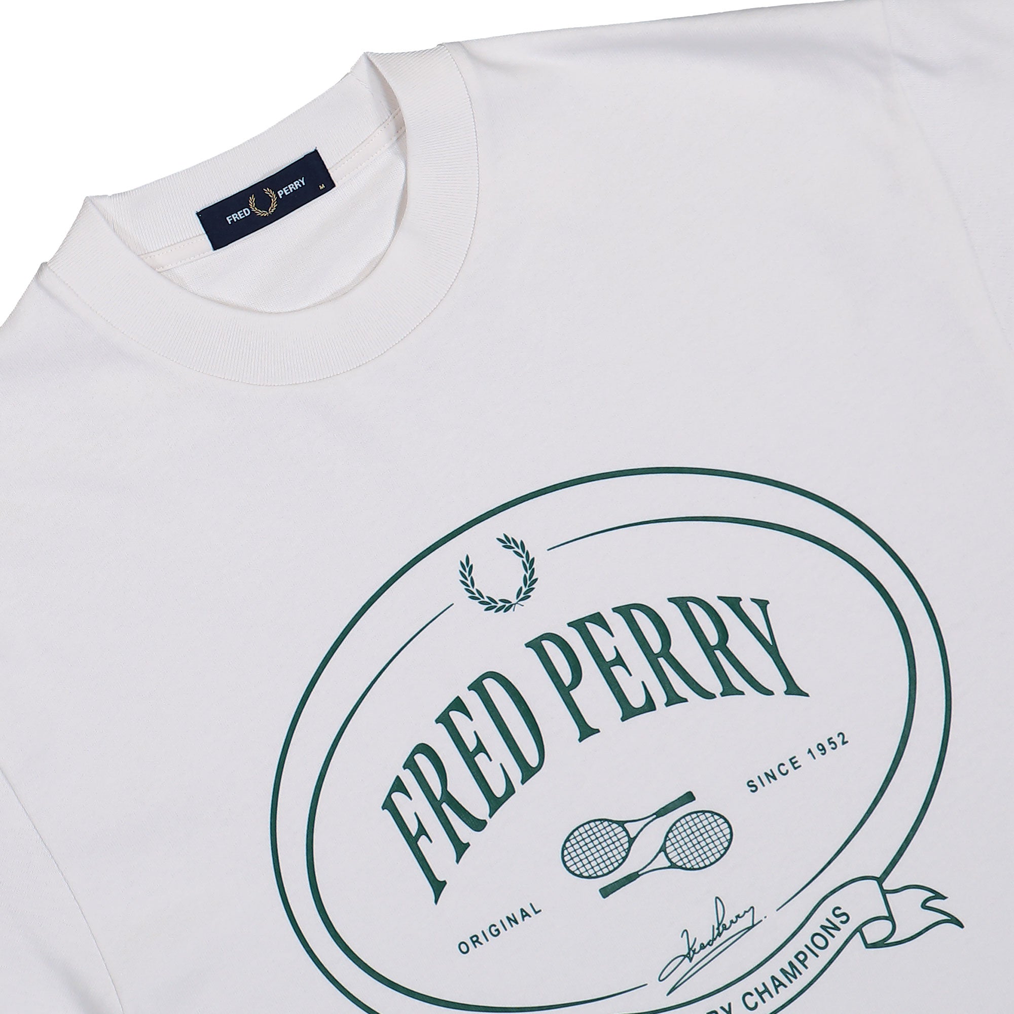 Fred Perry Chosen By Champions T-Shirt Snow White T-Shirts M1316-129 Detailfoto | Overkill