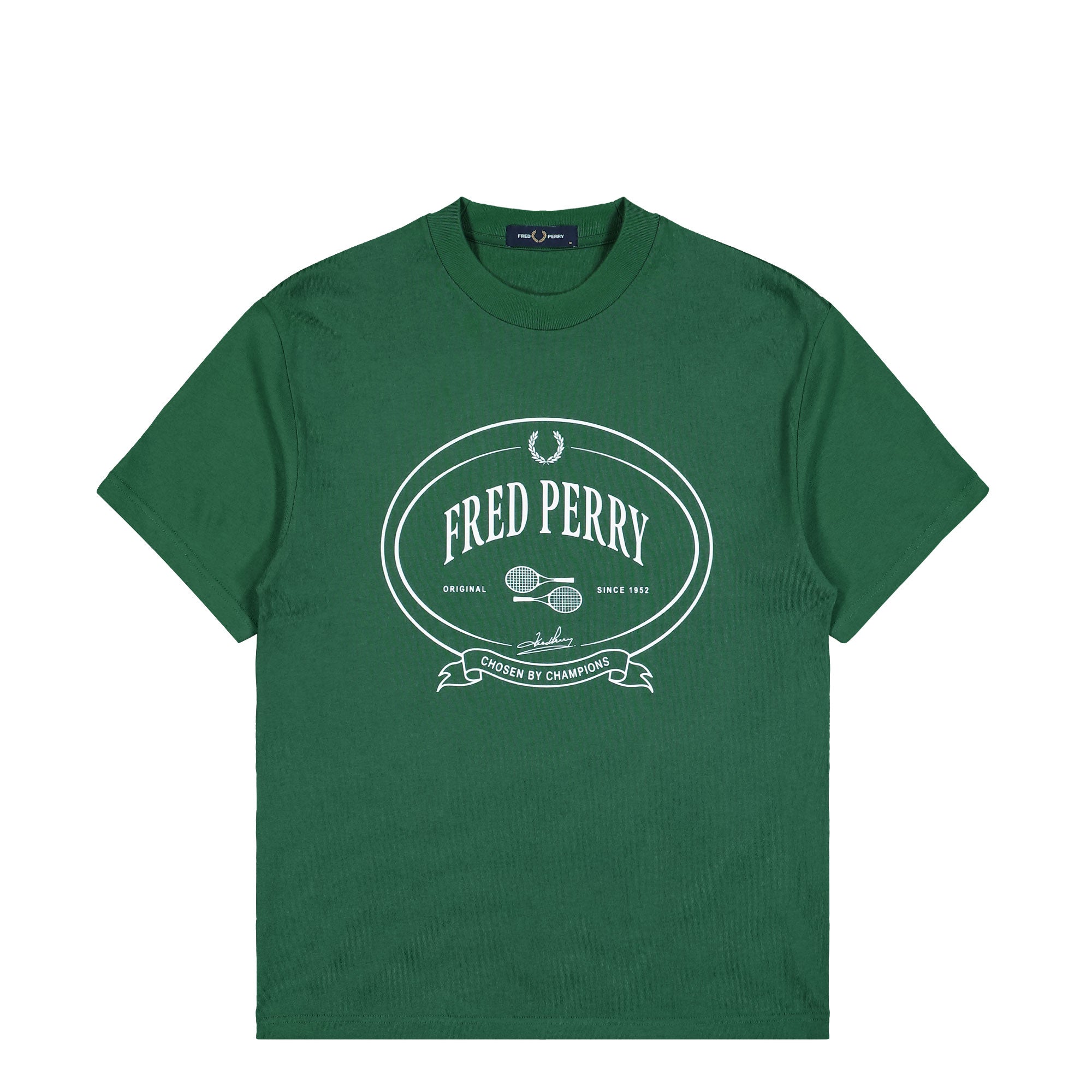 Fred Perry Chosen By Champions T-Shirt Sport Green T-Shirts M1316-Z18 | Overkill