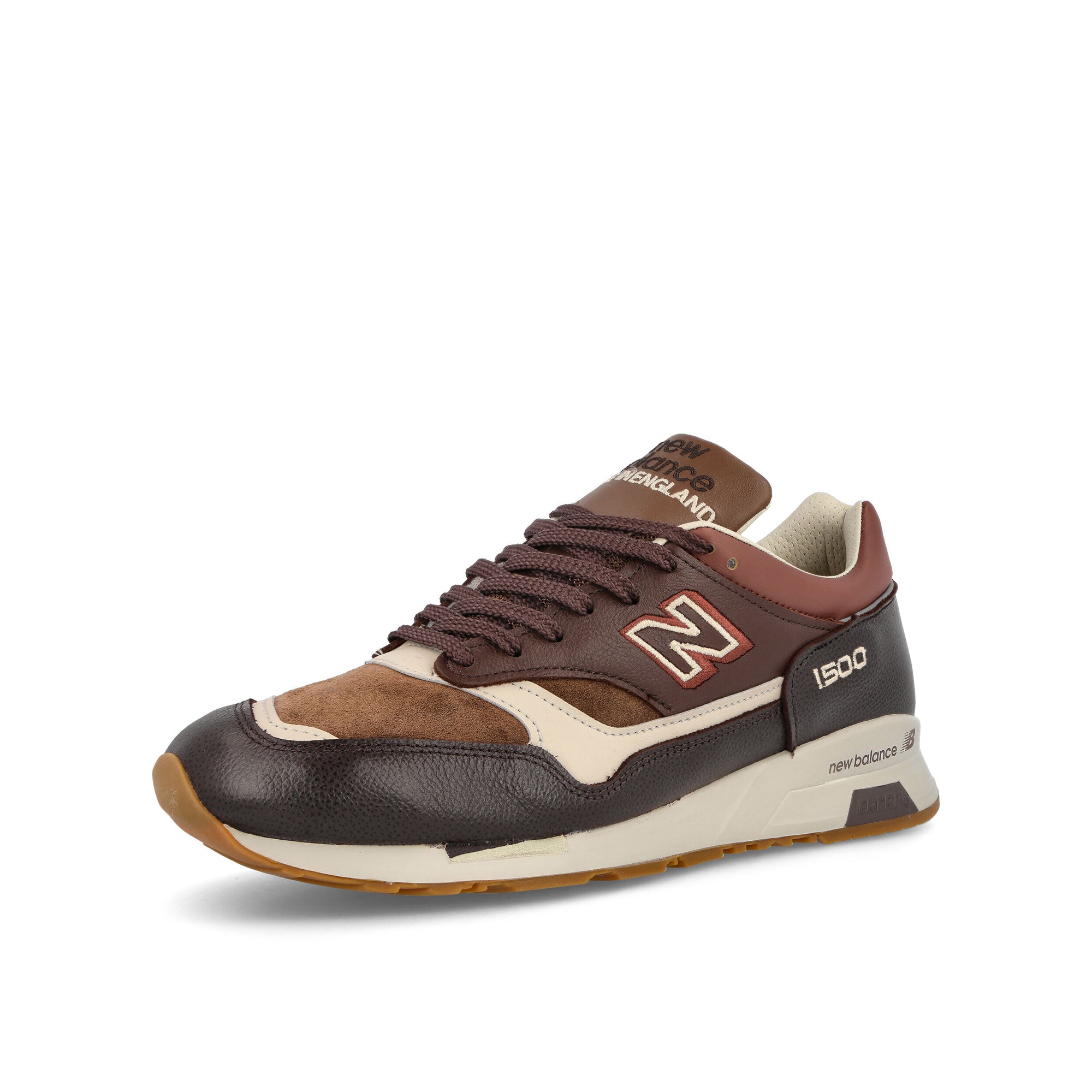New Balance M1500GBI Brown / Grey Low Top Sneakers Close Up | Overkill