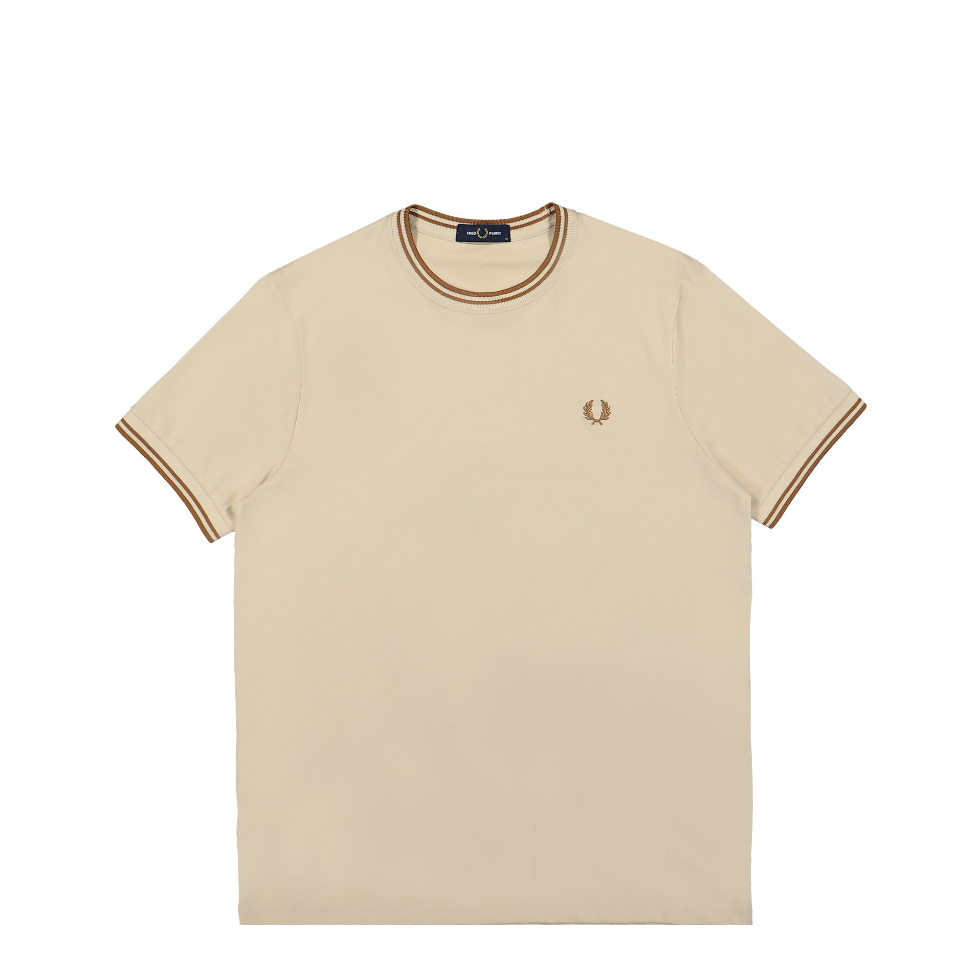 Fred Perry Twin Tipped T-Shirt Oatmeal T-Shirts M1588-691 | Overkill