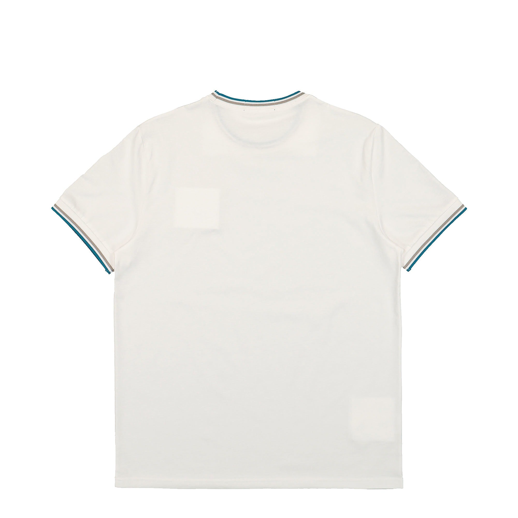 Fred Perry Twin Tipped T-Shirt Snow White / Warm Grey/ Ocean T-Shirts Material | Overkill