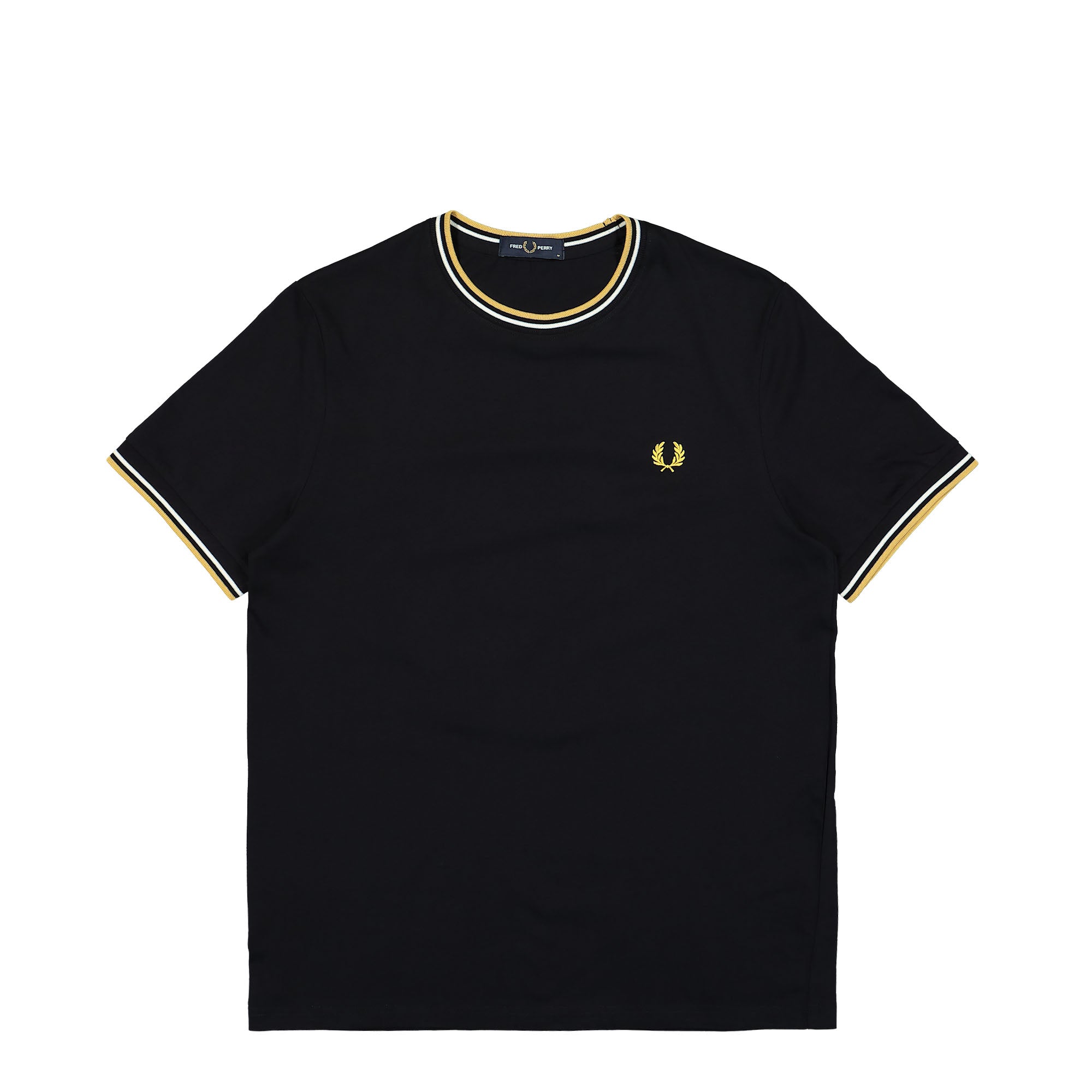 Fred Perry Twin Tipped T-Shirt Navy / Ecru / Honeycomb T-Shirts M1588-W53 | Overkill