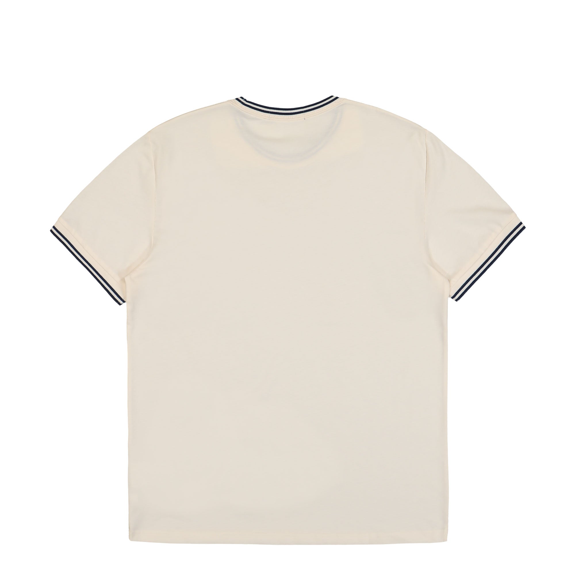Fred Perry Twin Tipped T-Shirt Ecru / Tennis Blue T-Shirts Material | Overkill