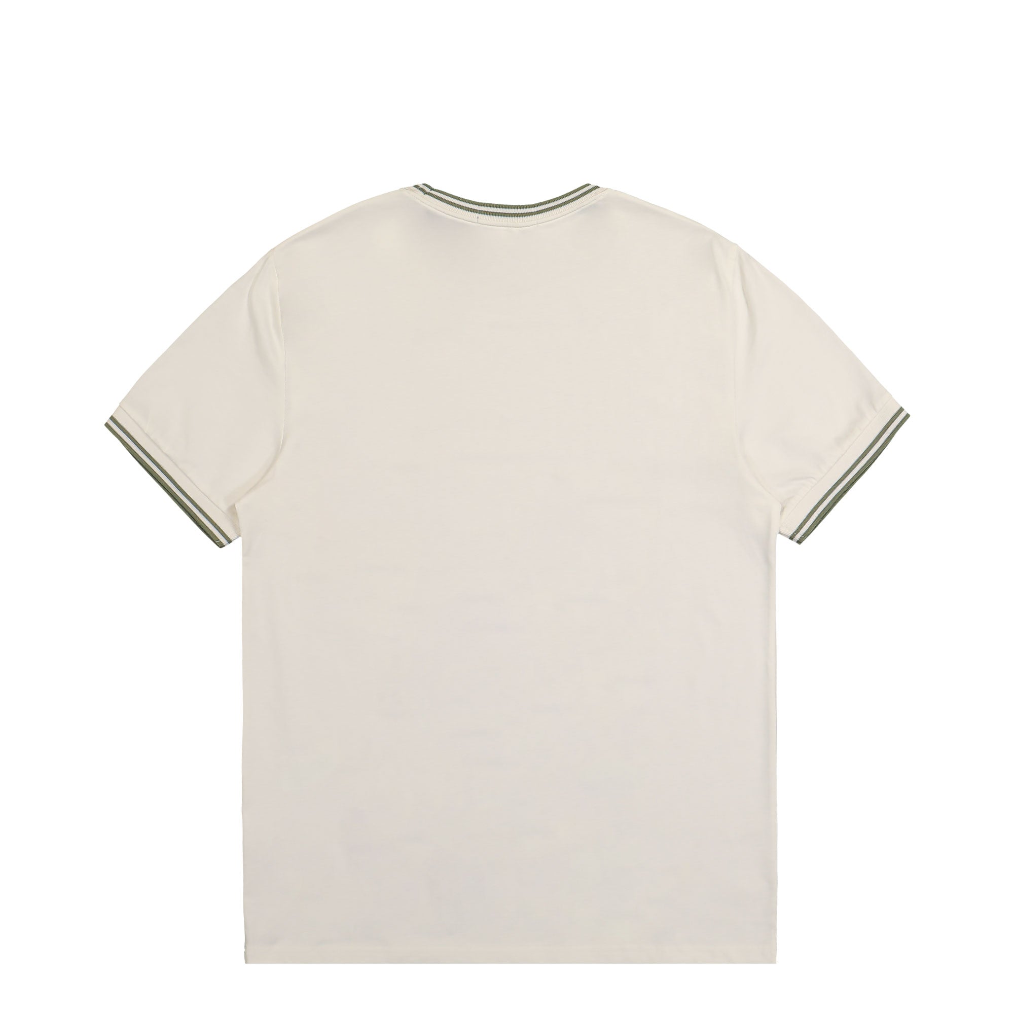 Fred Perry Twin Tipped T-Shirt Light Ecru / Olive Mint T-Shirts Material | Overkill