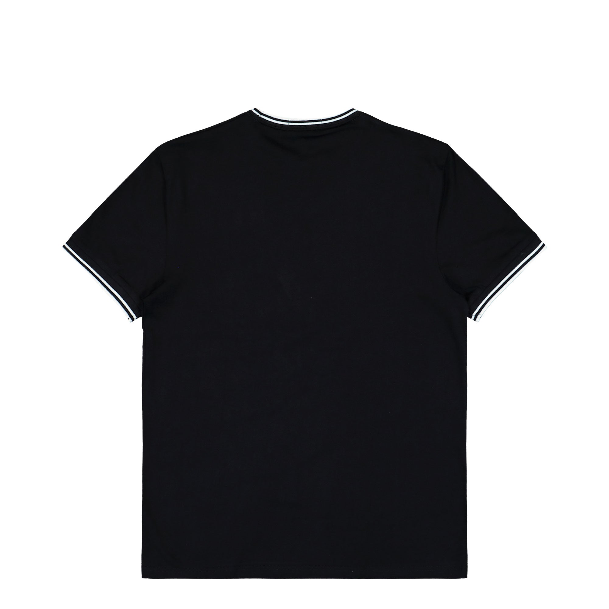 Fred Perry Twin Tipped T-Shirt Black T-Shirt M1588V-102 Close-up | Overkill