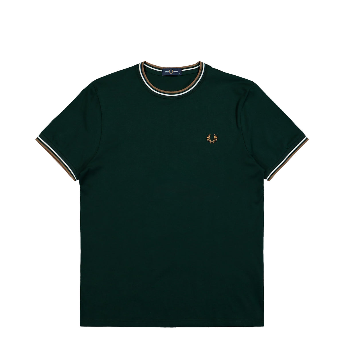Fred Perry Twin Tipped T-Shirt Grassroots / Ecru / Bronze T-Shirt M1588V-50D | Overkill