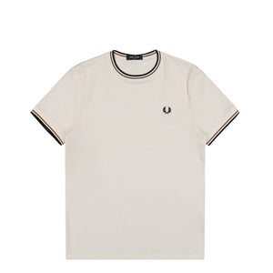 Fred Perry Twin Tipped T-Shirt Ecru / Dark Caramel / Black T-Shirt M1588V-79B | Overkill