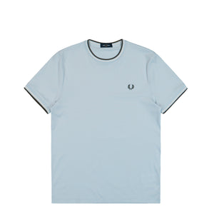 Fred Perry Twin Tipped T-Shirt Dusky Blue / Ecru / Laurel Wreath Green T-Shirt M1588V-80B | Overkill