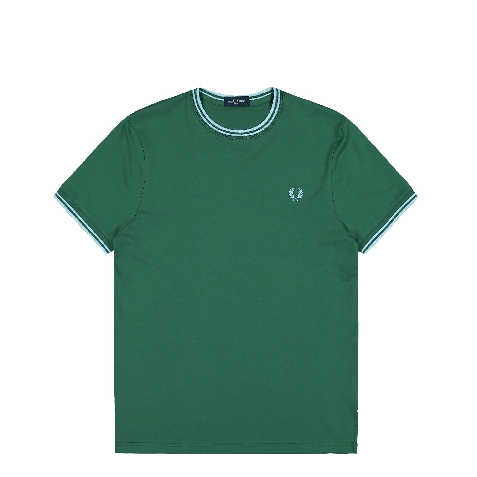 Fred Perry Twin Tipped T-Shirt Sport Green / Light Ice / Light Ice T-Shirt M1588V-81B | Overkill