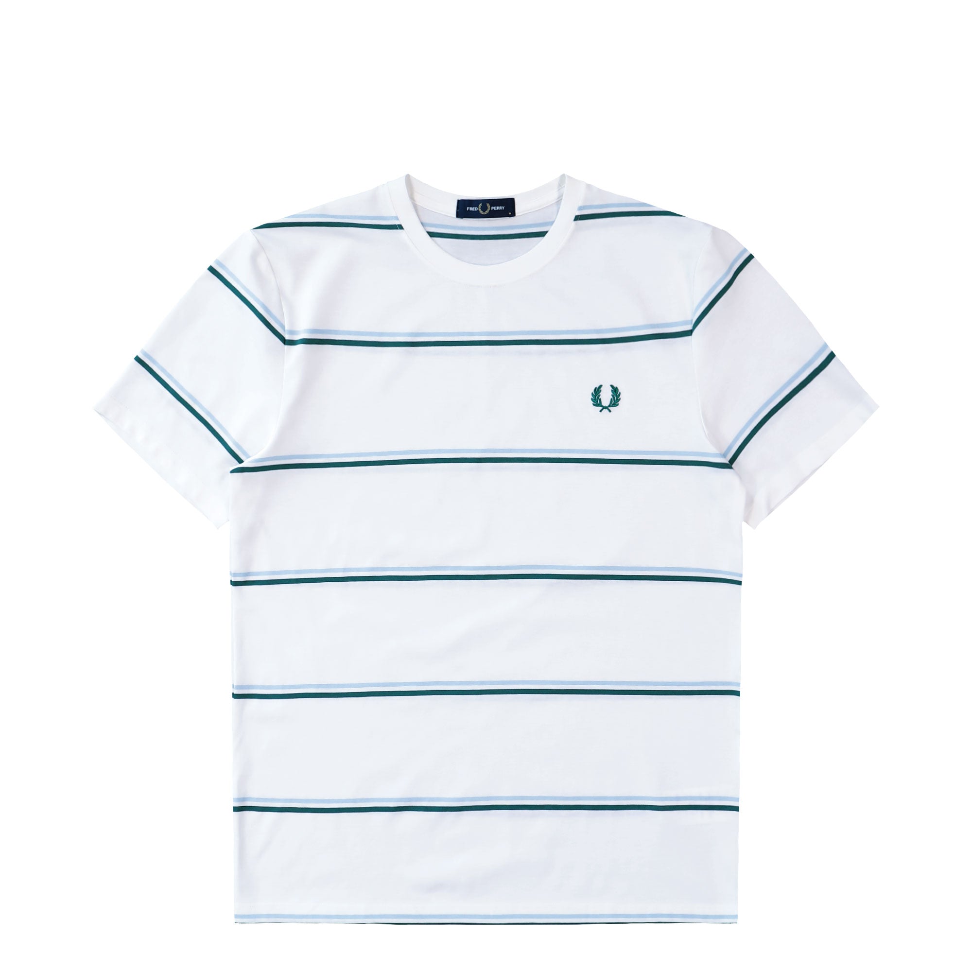 Fred Perry Fine Tripe T-Shirt Snow White T-Shirts M1734-129 | Overkill