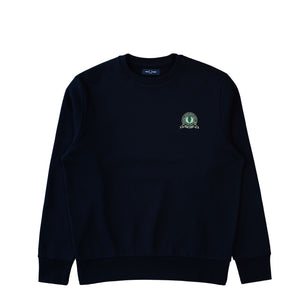 Fred Perry Tennis Badge Sweatshirt Navy Sweatshirts M1751-608 | Overkill