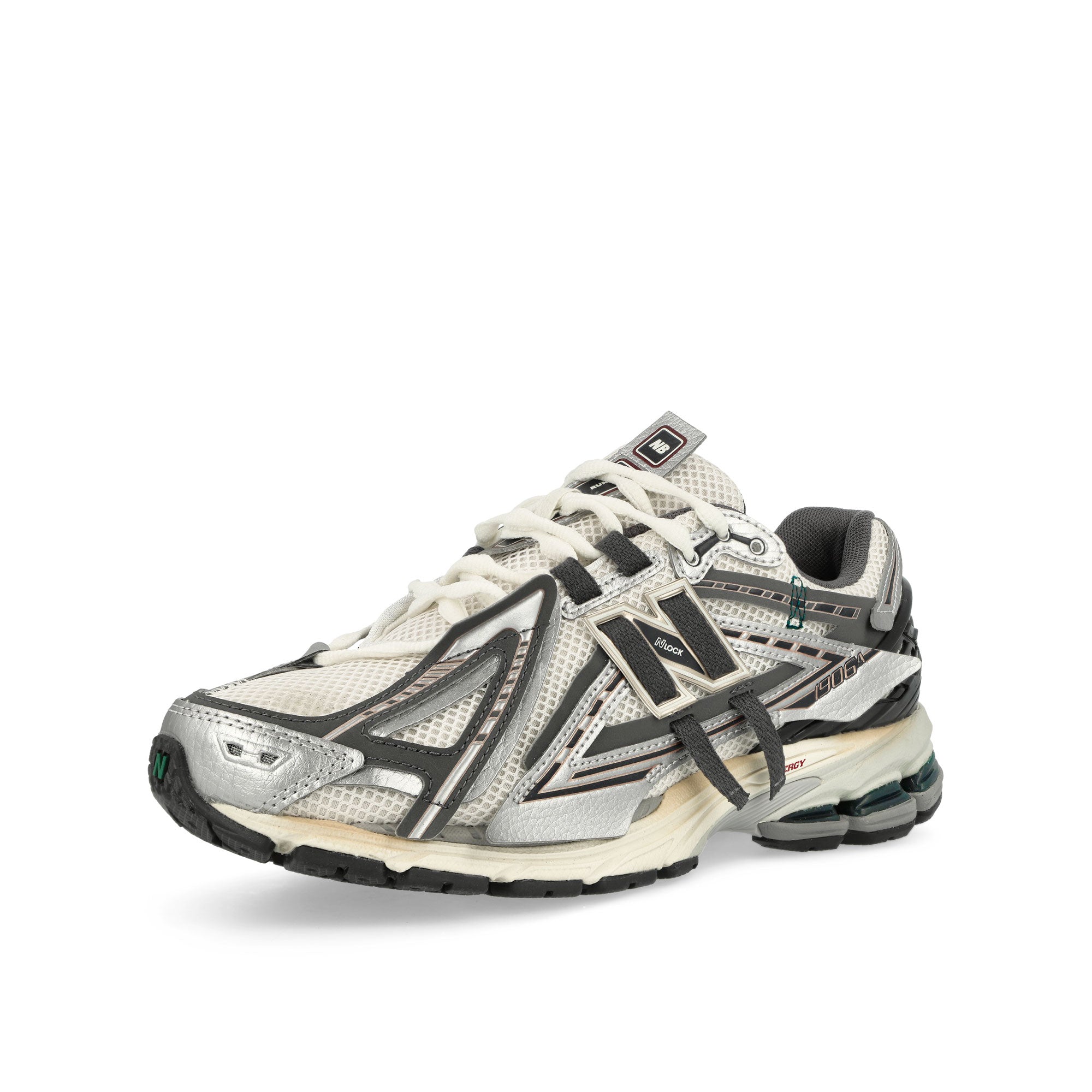 New Balance M1906AD Silver Metallic Low Top Sneakers Close Up | Overkill