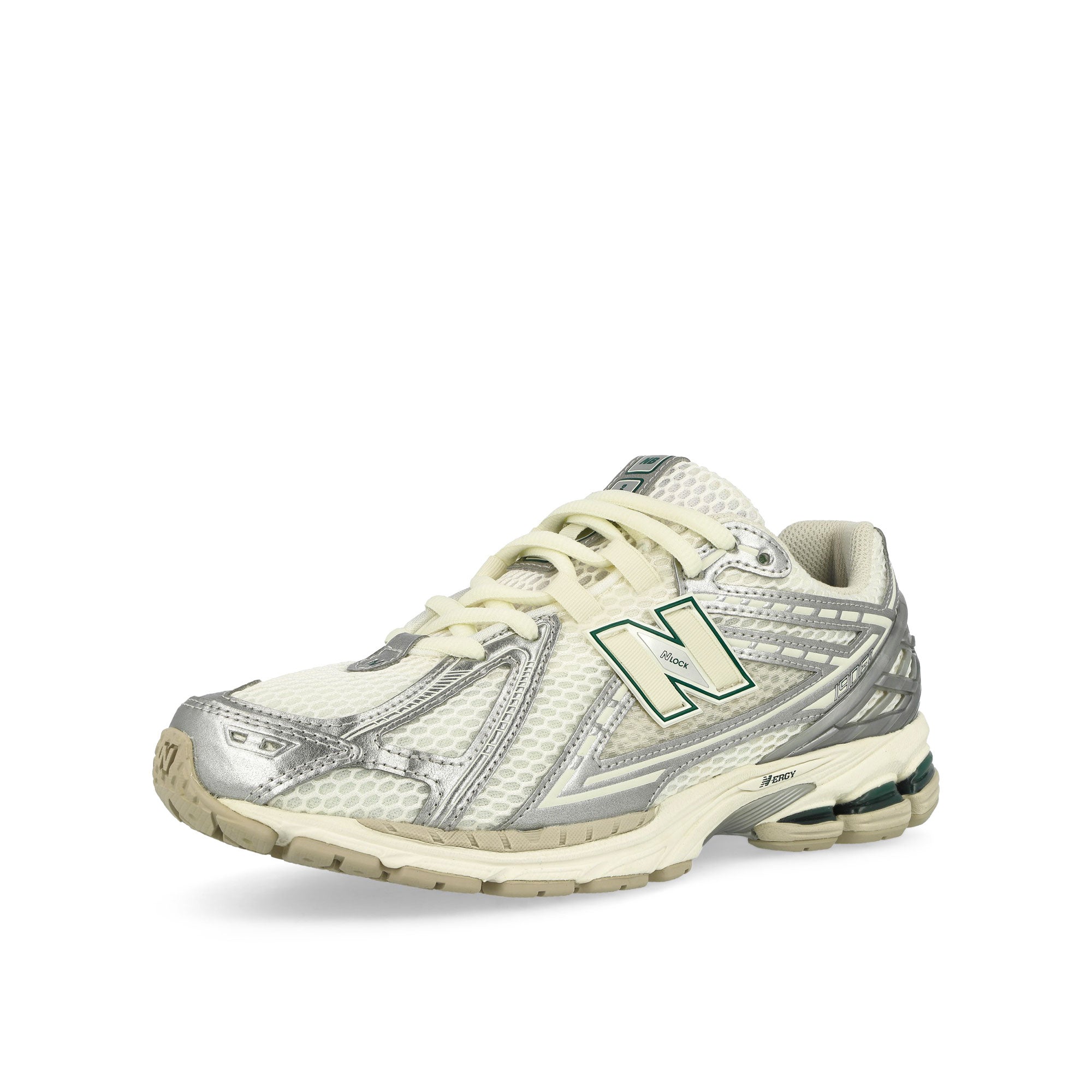 New Balance M1906REE Silver Metallic - Sea Salt - New Spruce Low Top Sneakers Close Up | Overkill
