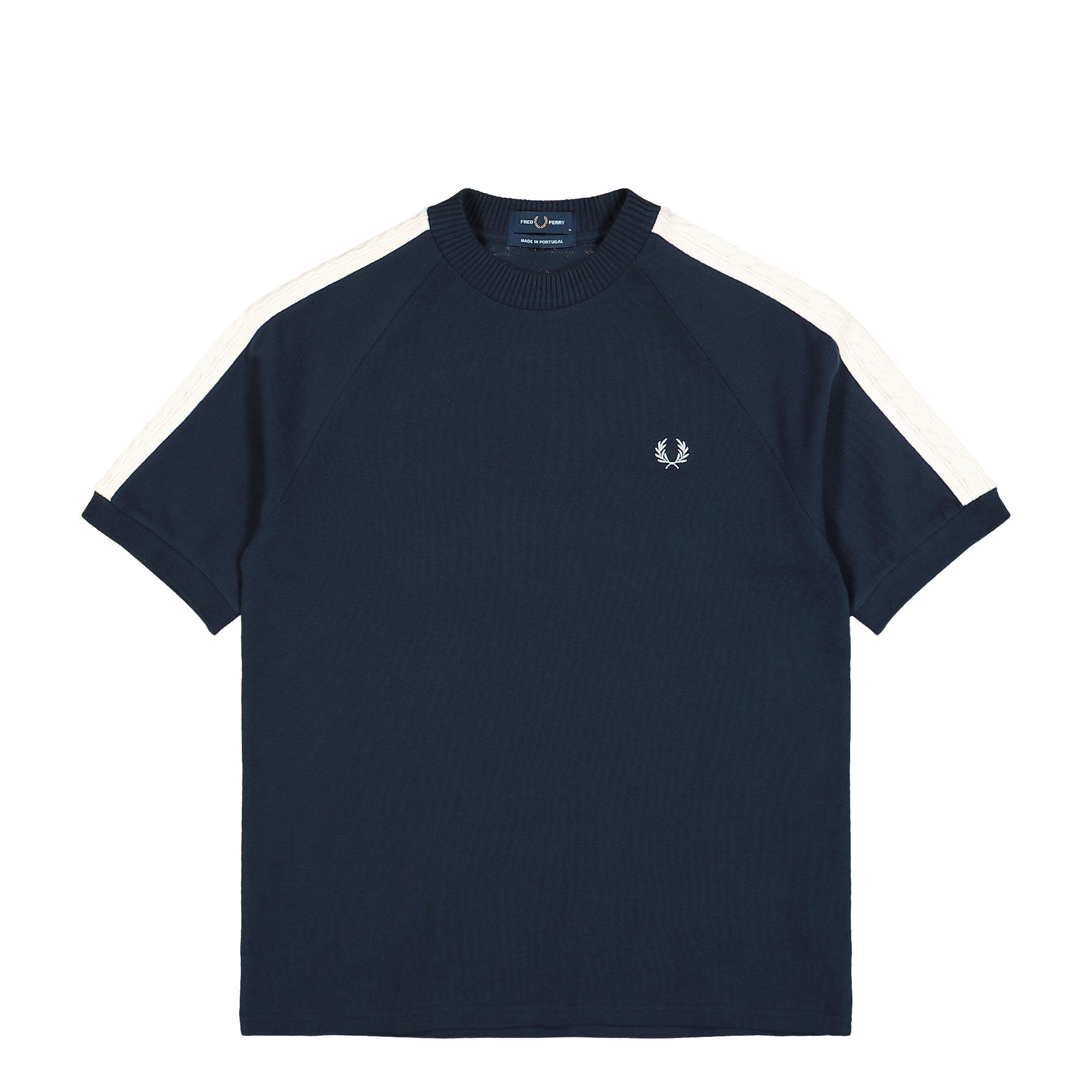 Fred Perry Cable Taped T-Shirt Navy T-Shirts M2499-608 | Overkill