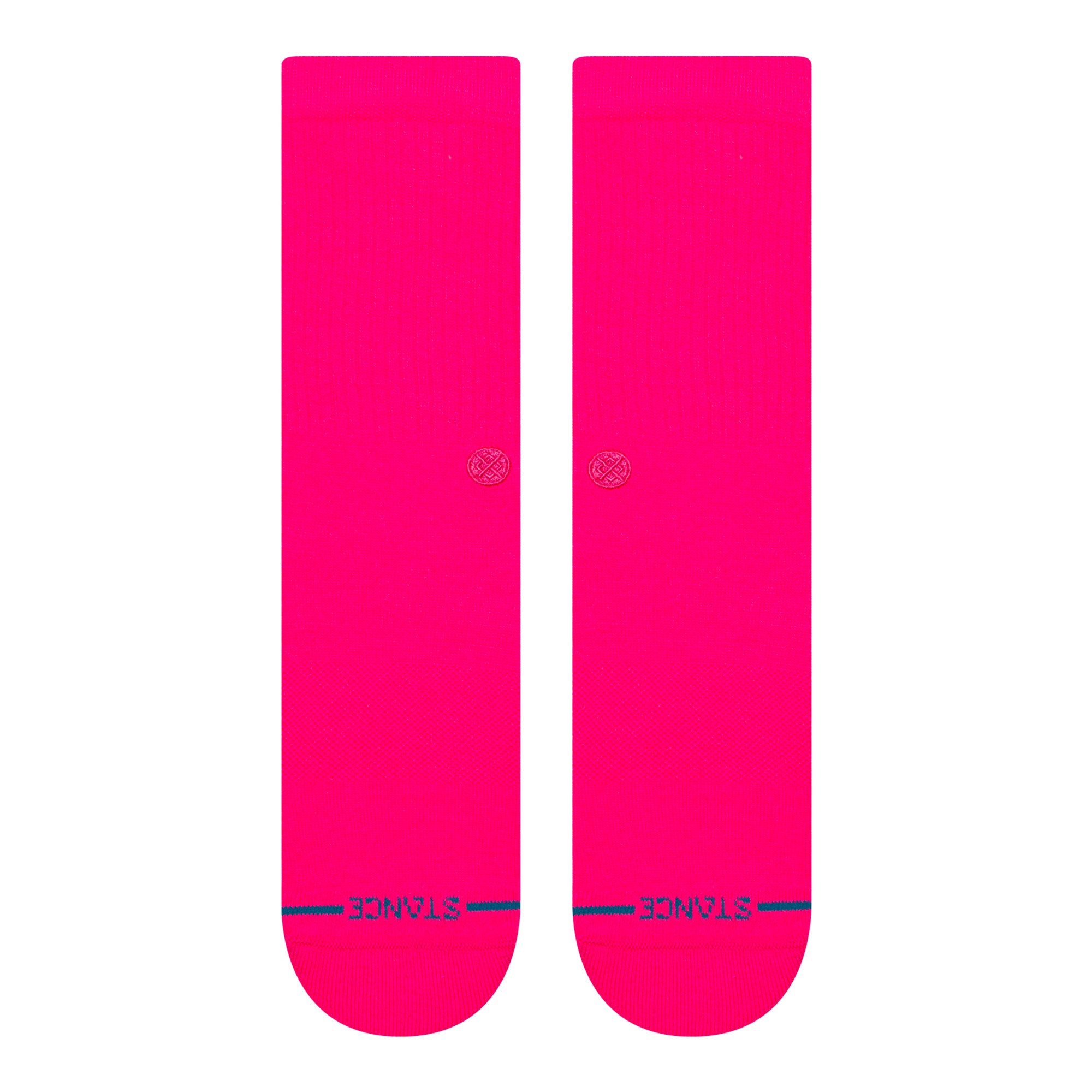 Stance Icon Socks Florescent Pink Socks M311D14ICO-FPNK Close-up | Overkill