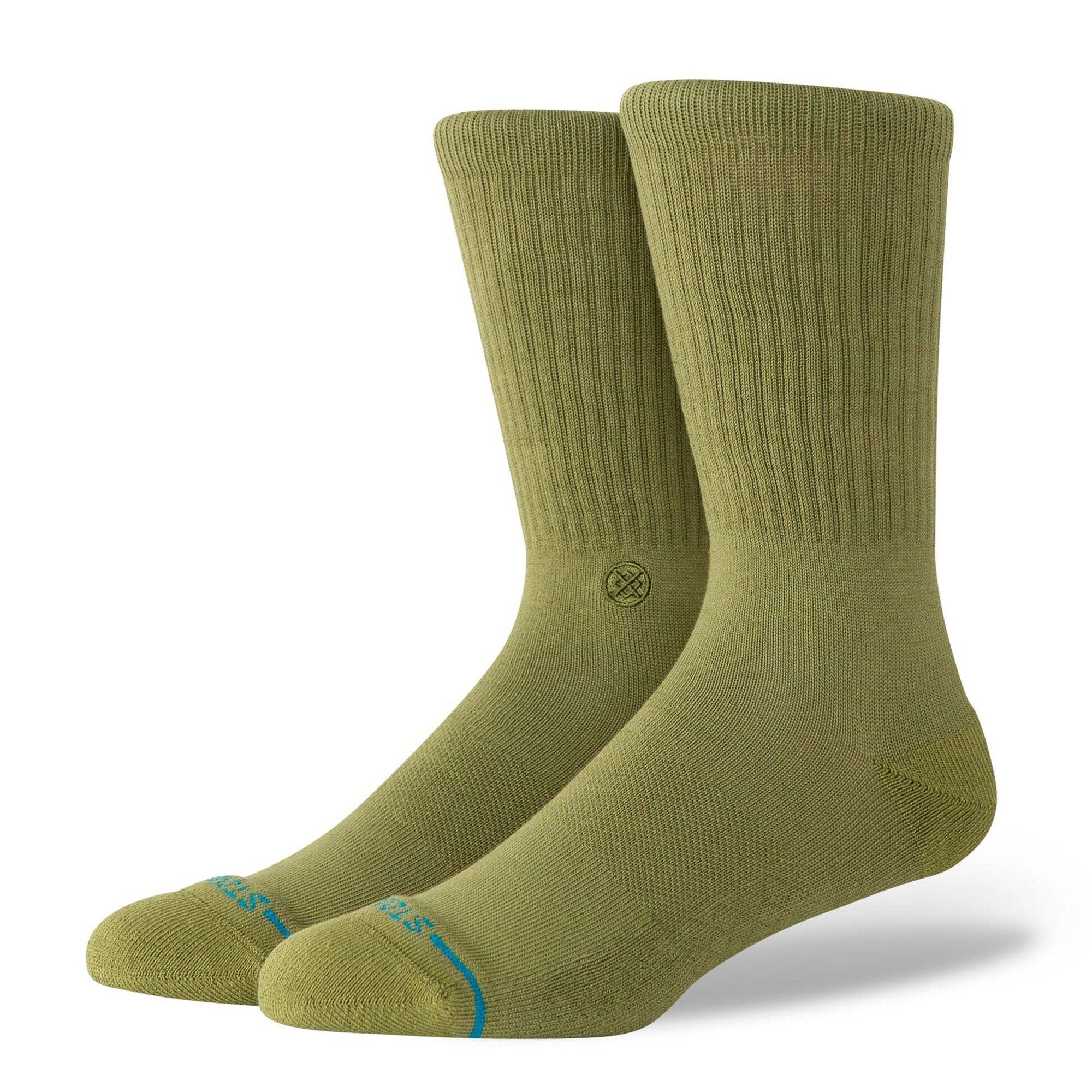 Stance Icon Socks Olive Socks M311D14ICO-OLV | Overkill