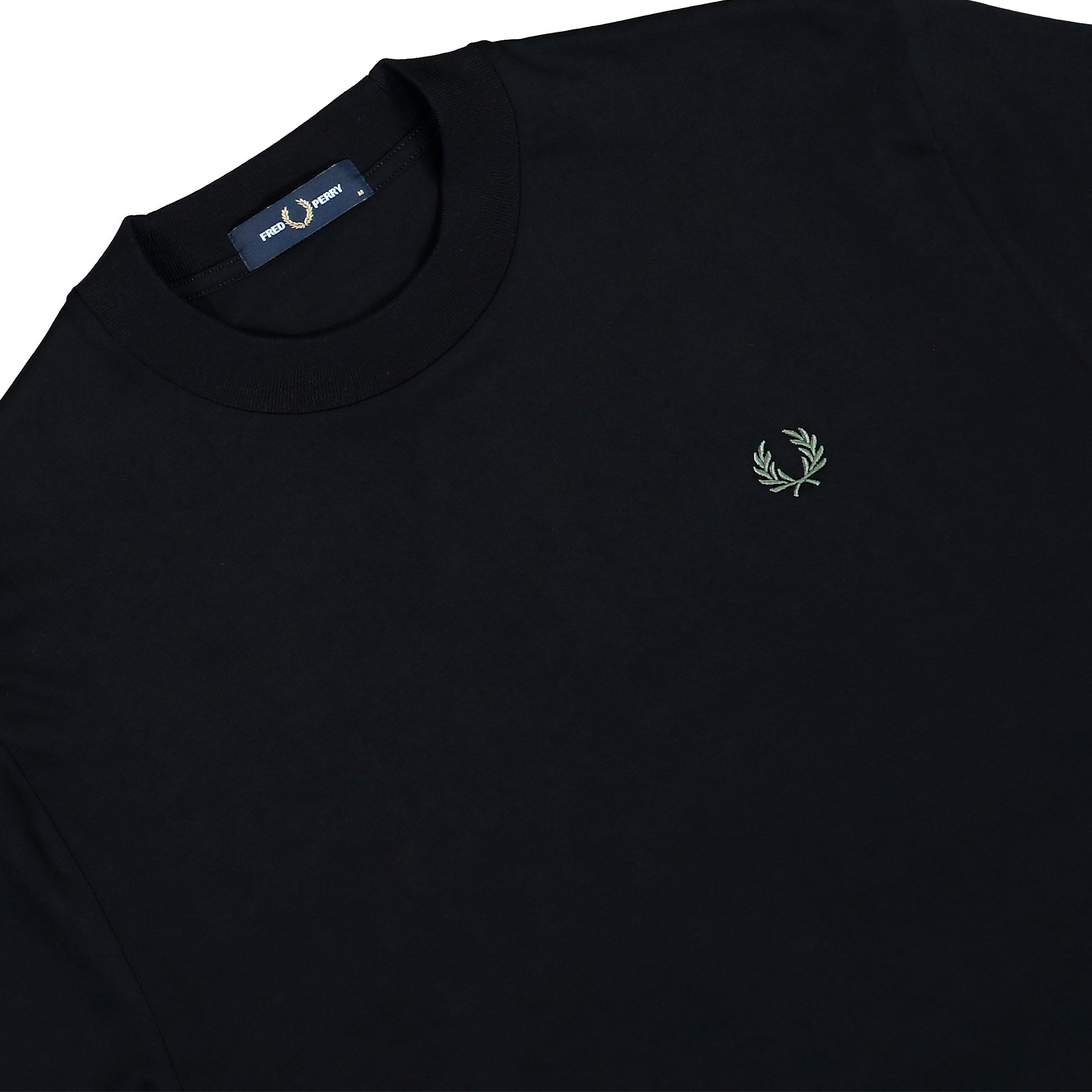 Fred Perry Bold Tipped T-Shirt Black T-Shirt M3484-102 Detailfoto | Overkill