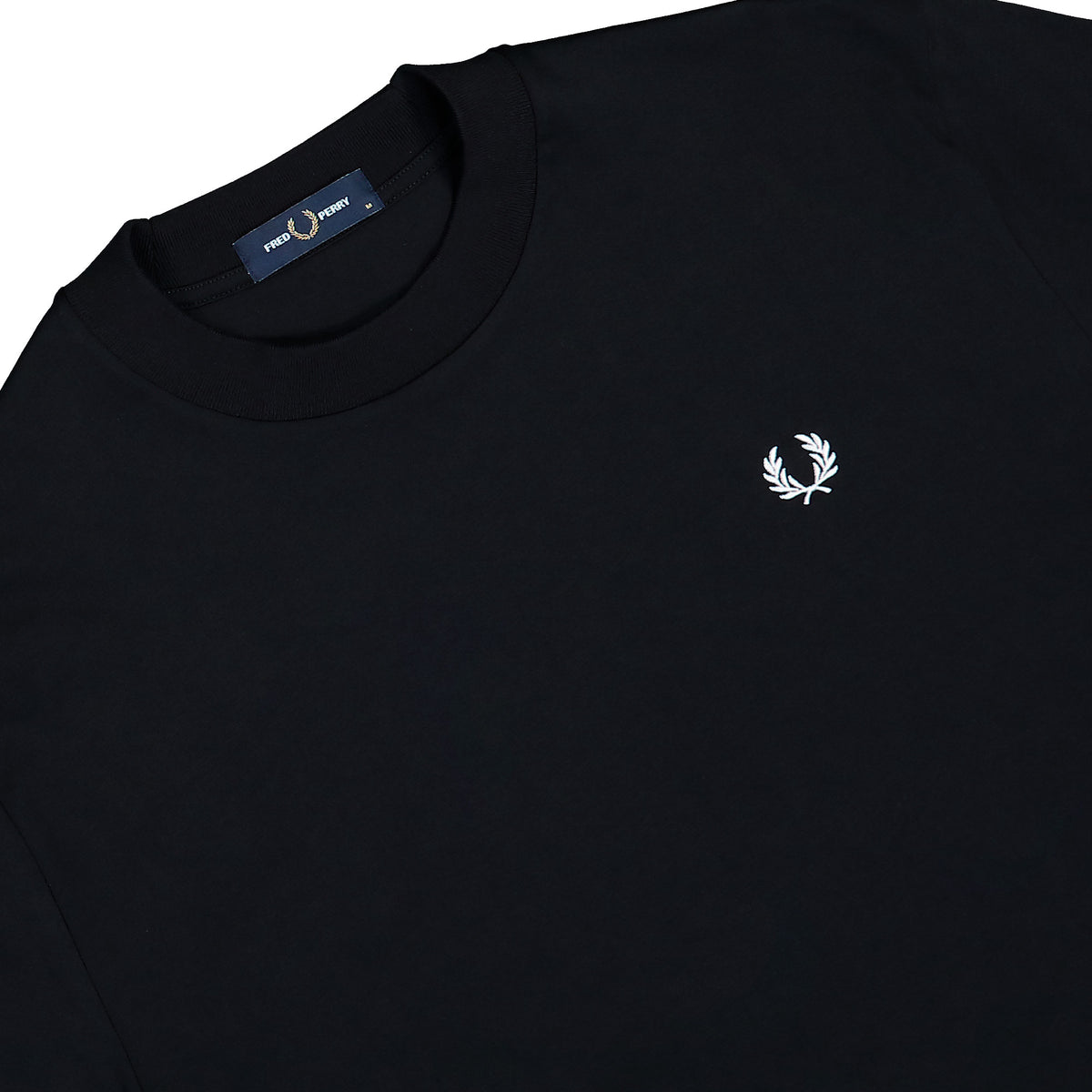Fred Perry Reflective Laurel Wreath T-Shirt Black T-Shirt M3491-102 Detailfoto | Overkill