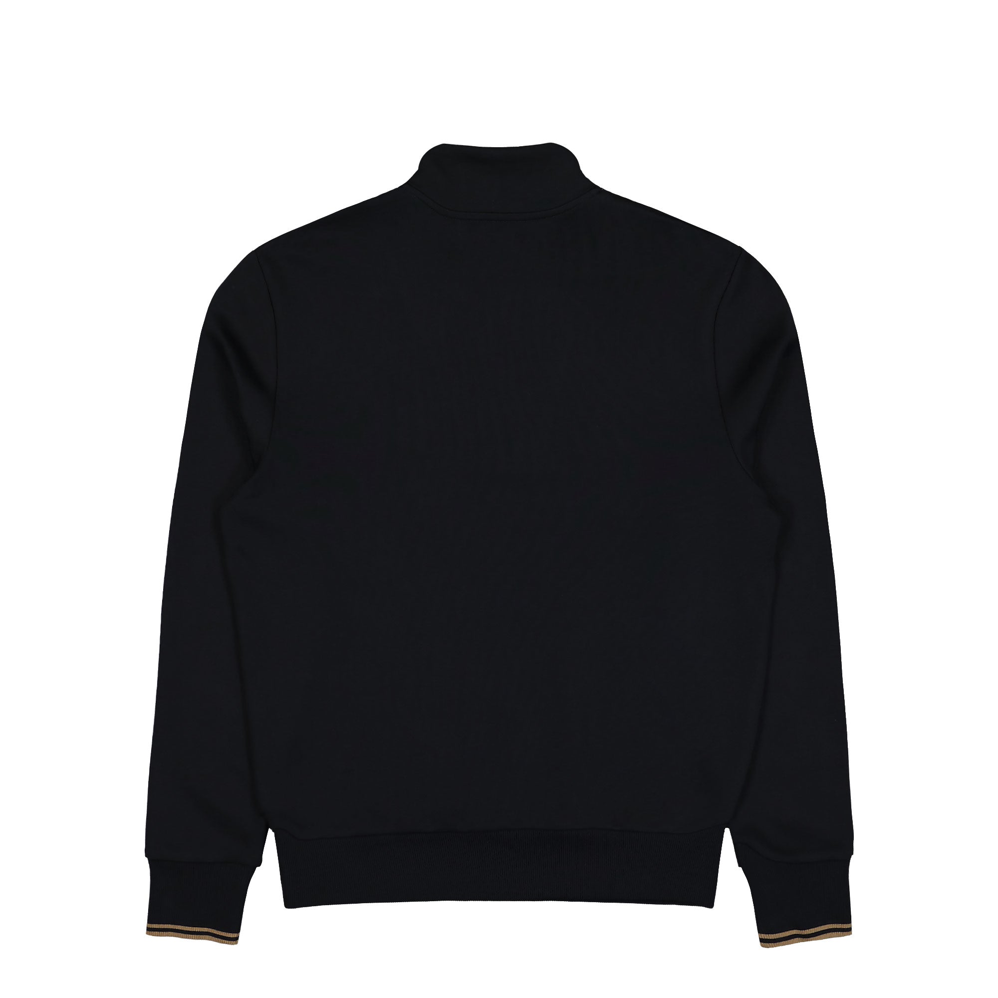Fred Perry Half Zip Sweatshirt Black / Shadedston Sweatshirts M3574-S77 Close-up | Overkill