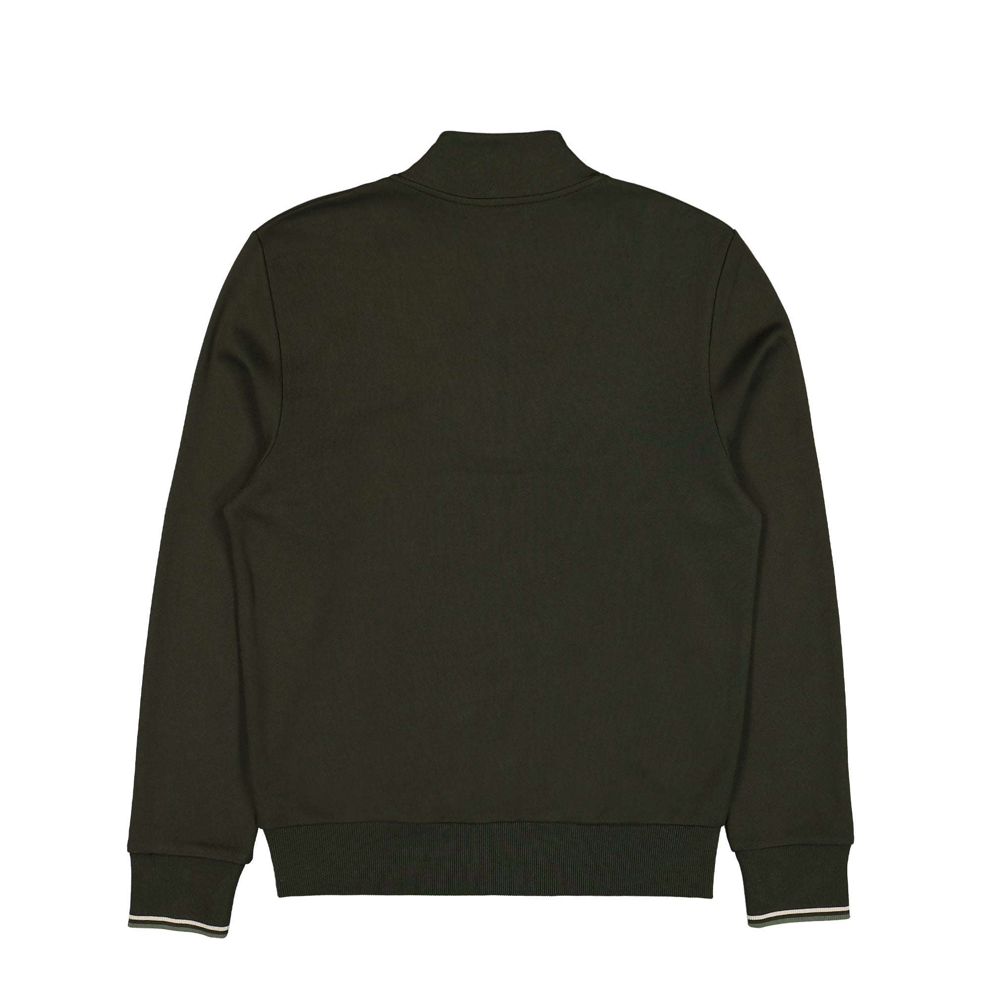 Fred Perry Half Zip Sweatshirt Hunting Green Sweatshirts Material | Overkill