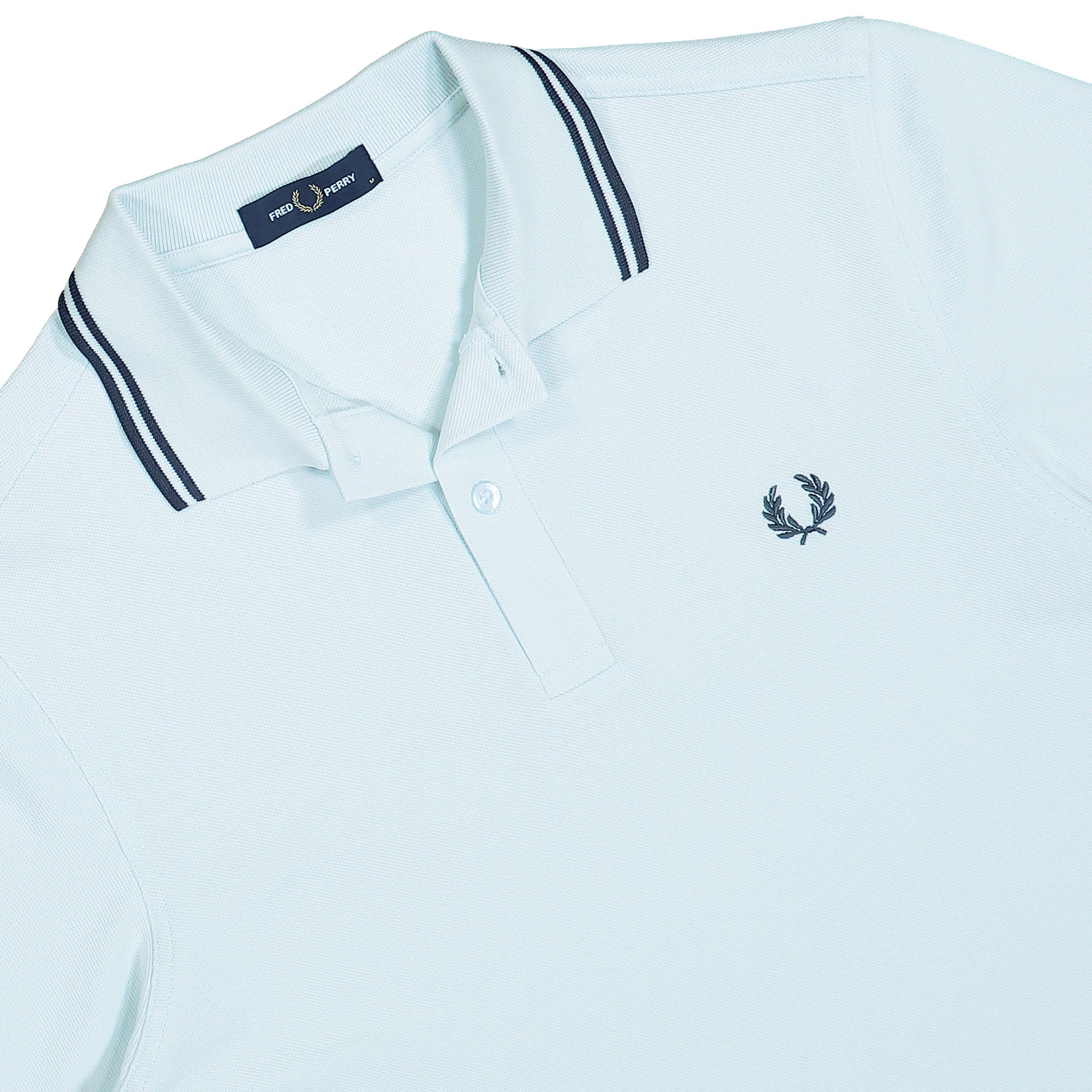 Fred Perry Twin Tipped Fred Perry Shirt Light Ice / Anchor Grey / Anchor Grey Polo Shirts M3600-03C Detailfoto | Overkill