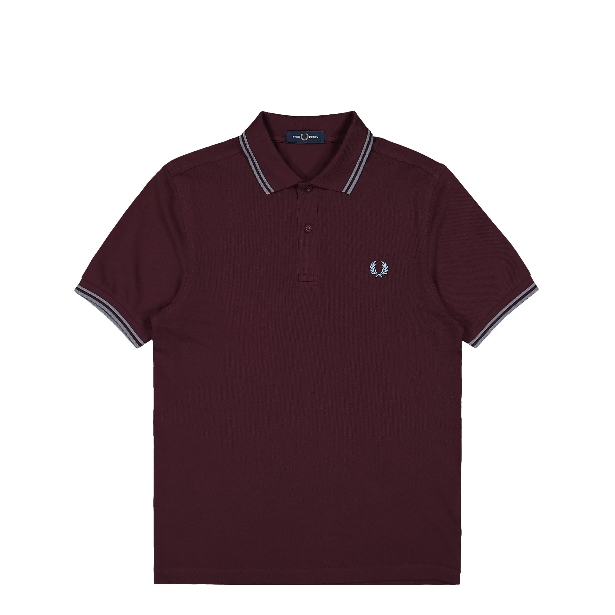 Fred Perry Twin Tipped Fred Perry Shirt Oxblood / Stockport Blue Polo Shirts M3600-08B | Overkill