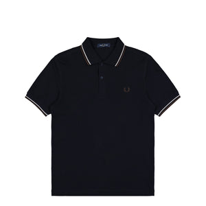 Fred Perry Twin Tipped Fred Perry Shirt Navy Blue / Warm Beige / Burnt Tobacco Polo Shirts M3600-52A | Overkill