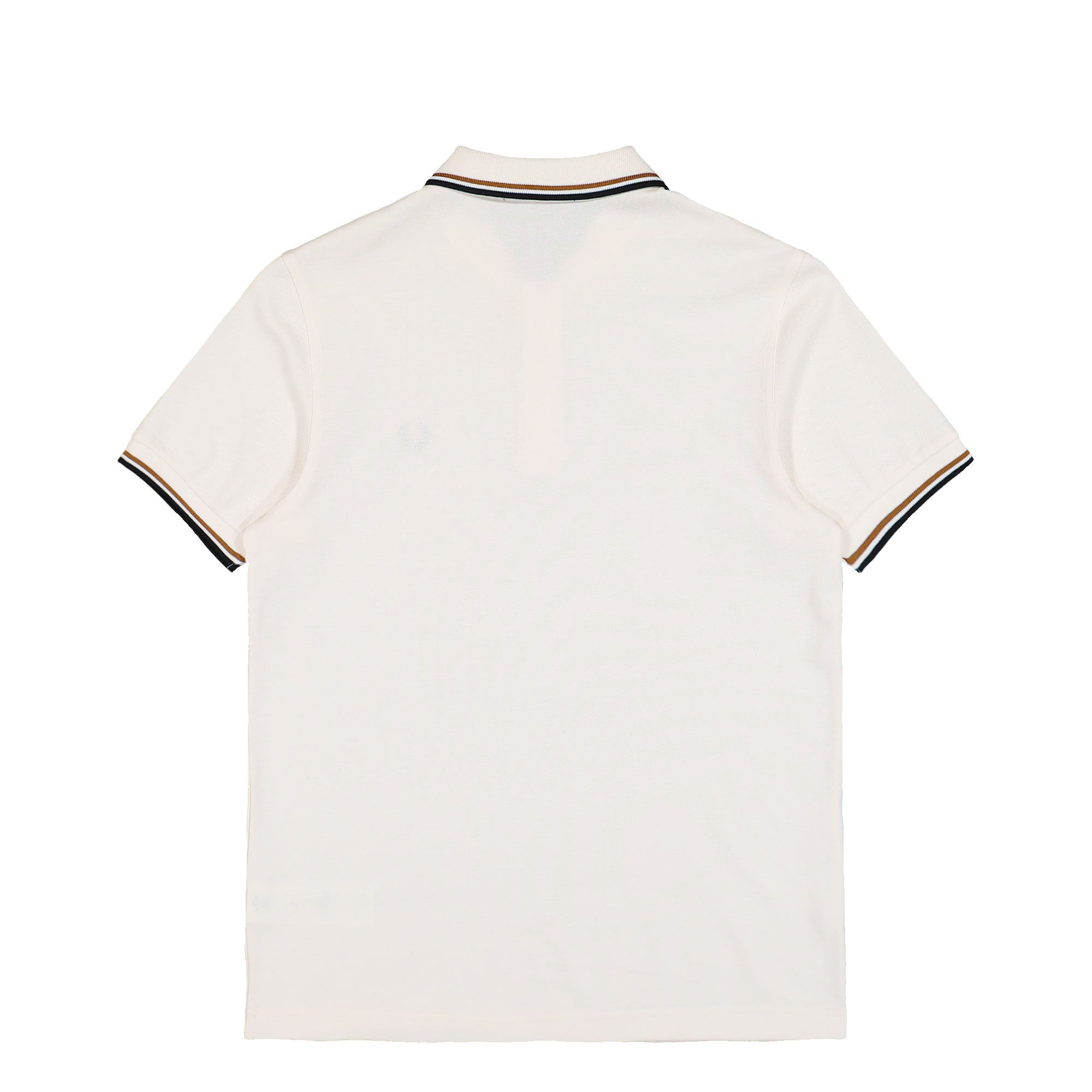 Fred Perry Twin Tipped Fred Perry Shirt Ecru / Dark Caramel / Black Polo Shirts M3600-79B Close-up | Overkill