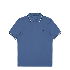 Fred Perry Twin Tipped Fred Perry Shirt Ace Blue / Snow White / Tennis Blue Polo Shirts M3600-89A | Overkill