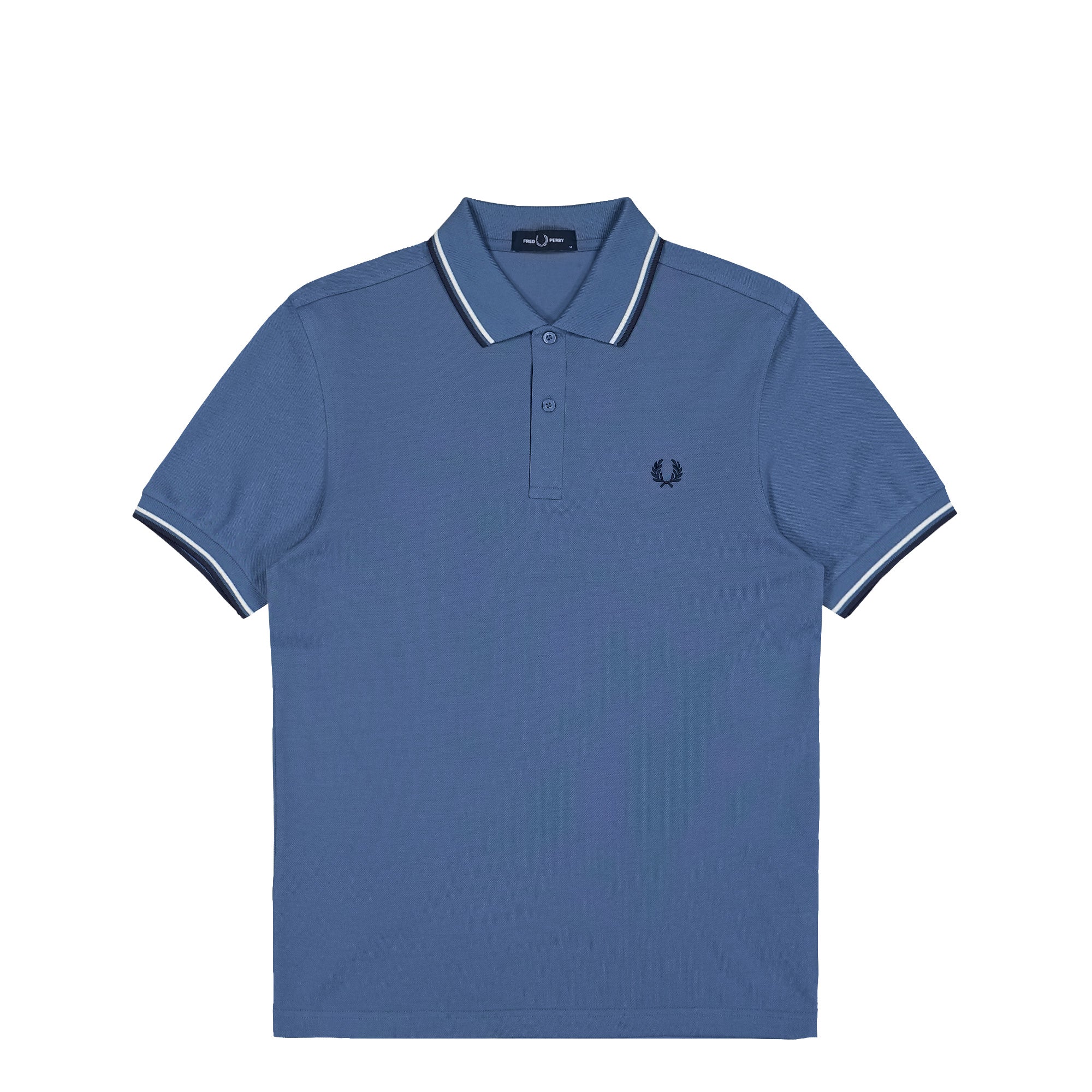 Fred Perry Twin Tipped Fred Perry Shirt Ace Blue / Snow White / Tennis Blue Polo Shirts M3600-89A | Overkill