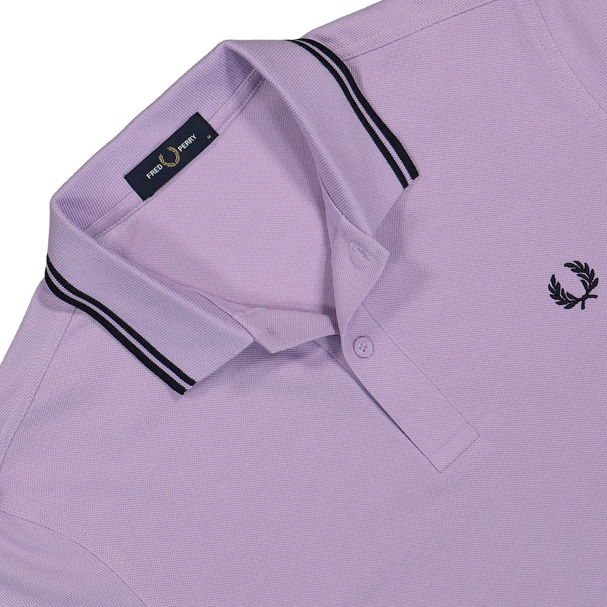 Fred Perry Twin Tipped Fred Perry Shirt Ultra Violet / Navy / Navy Polo Shirts Detail view 1 | Overkill