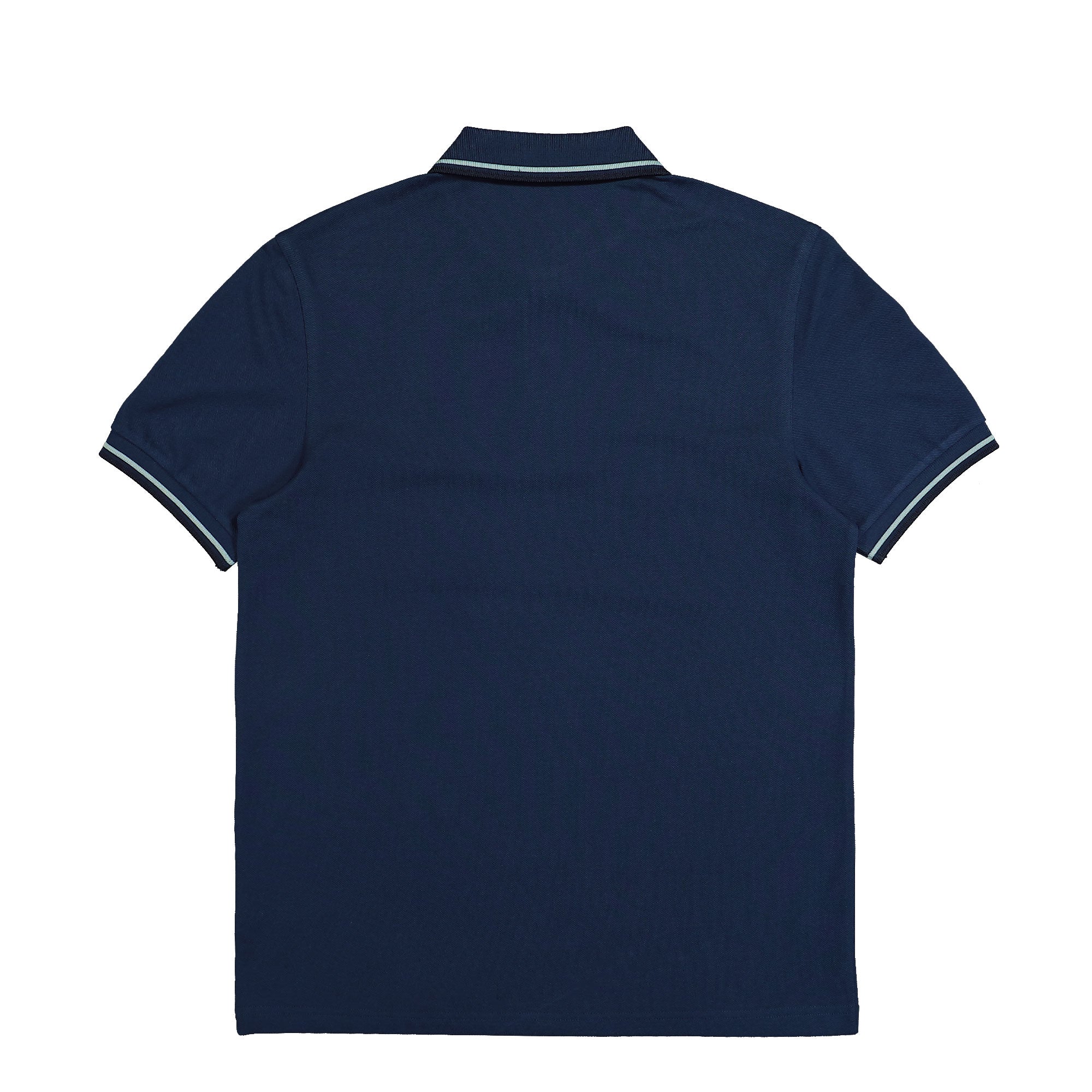 Fred Perry Twin Tipped Shirt Tennis Blue / Silver Blue / Navy Polo Shirts Material | Overkill