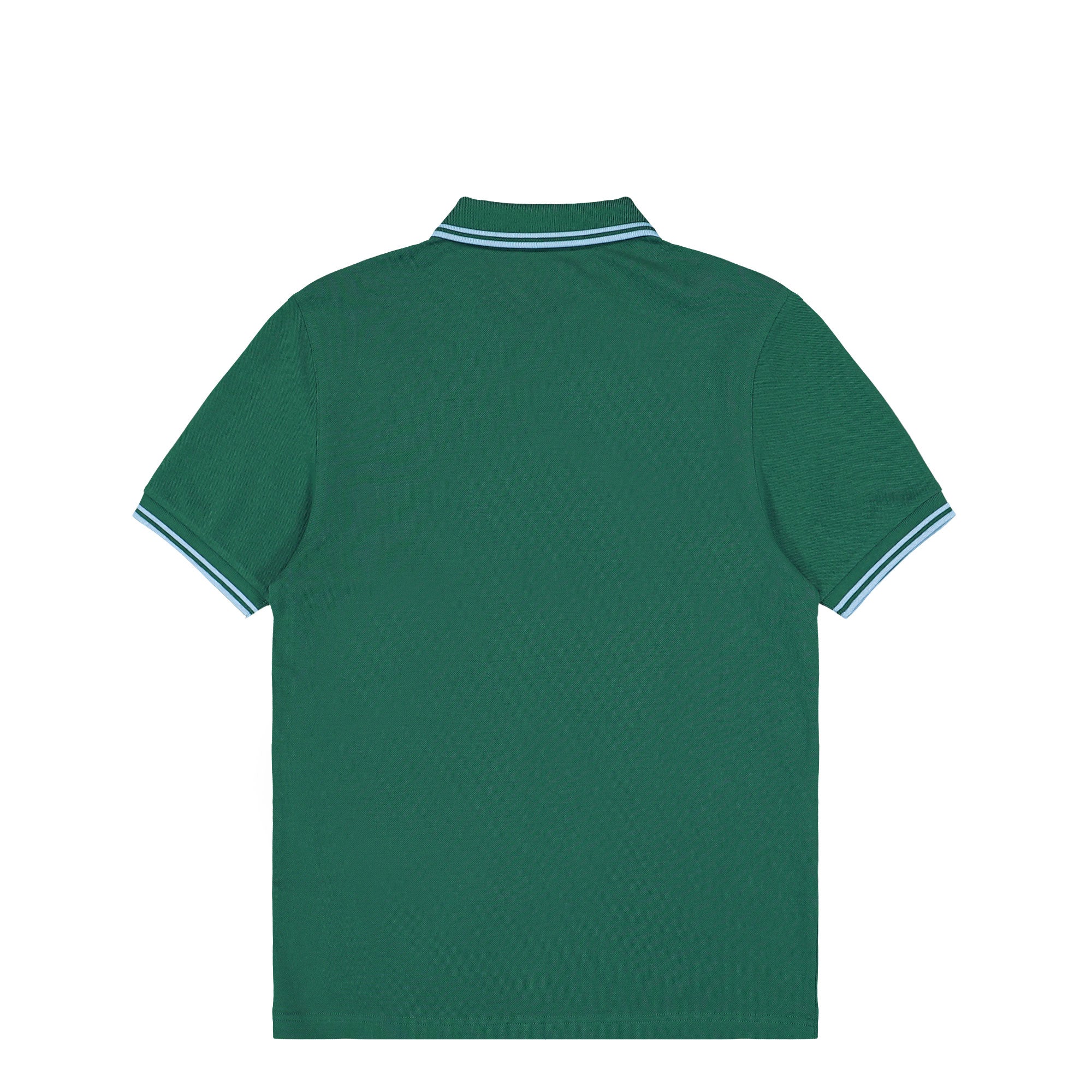 Fred Perry Twin Tipped Fred Perry Shirt Sport Green / Track Blue Polo Shirt M3600-Z59 Close-up | Overkill