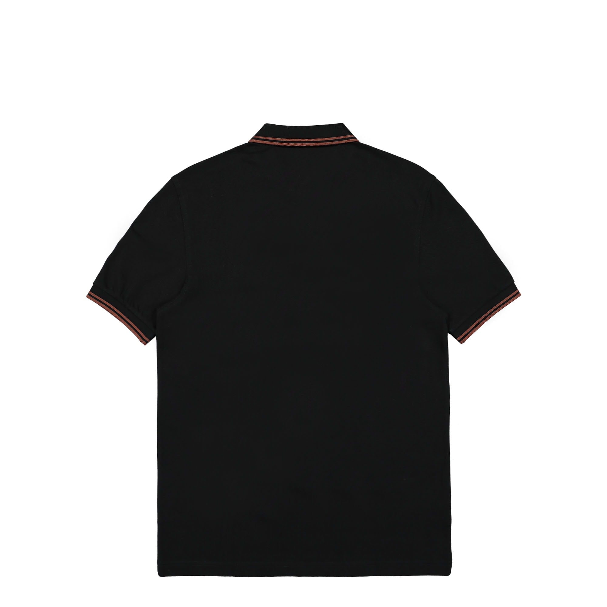 Fred Perry Twin Tipped Fred Perry Shirt Black / Whiskey Brown Polo Shirts Material | Overkill
