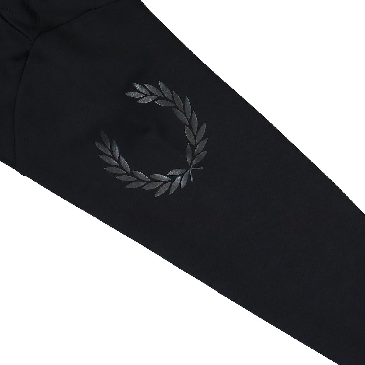 Fred Perry Reflective Laurel Sweatshirt Black Sweatshirt M3622-102 Detail View 1 | Overkill