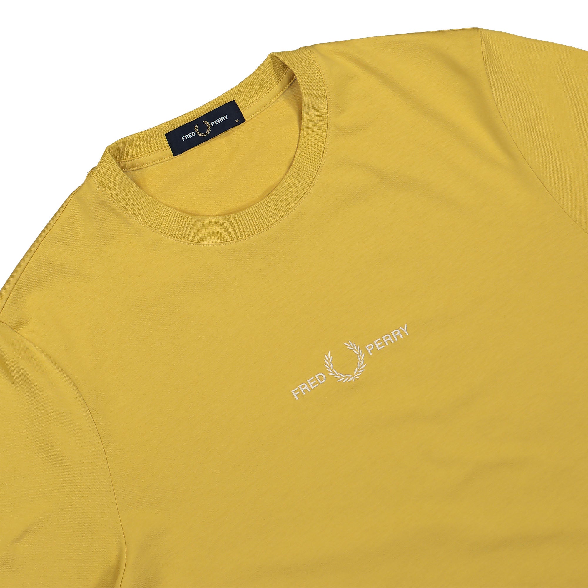 Fred Perry Embroidered T-Shirt Honeycomb T-Shirts Close-up | Overkill