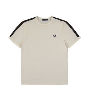 Fred Perry Contrast Tape Ringer T-Shirt Ecru / Burnt Tobacco T-Shirt M4613-42A | Overkill