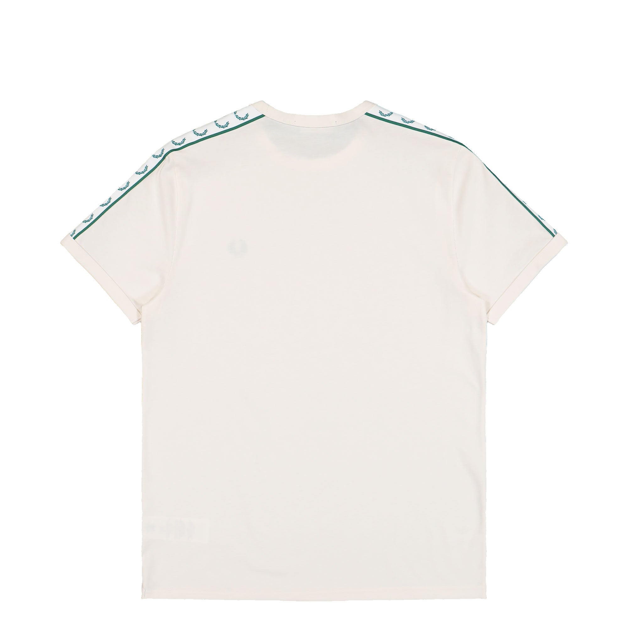 Fred Perry Contrast Tape Ringer T-Shirt Ecru T-Shirts M4613-560 Close-up | Overkill