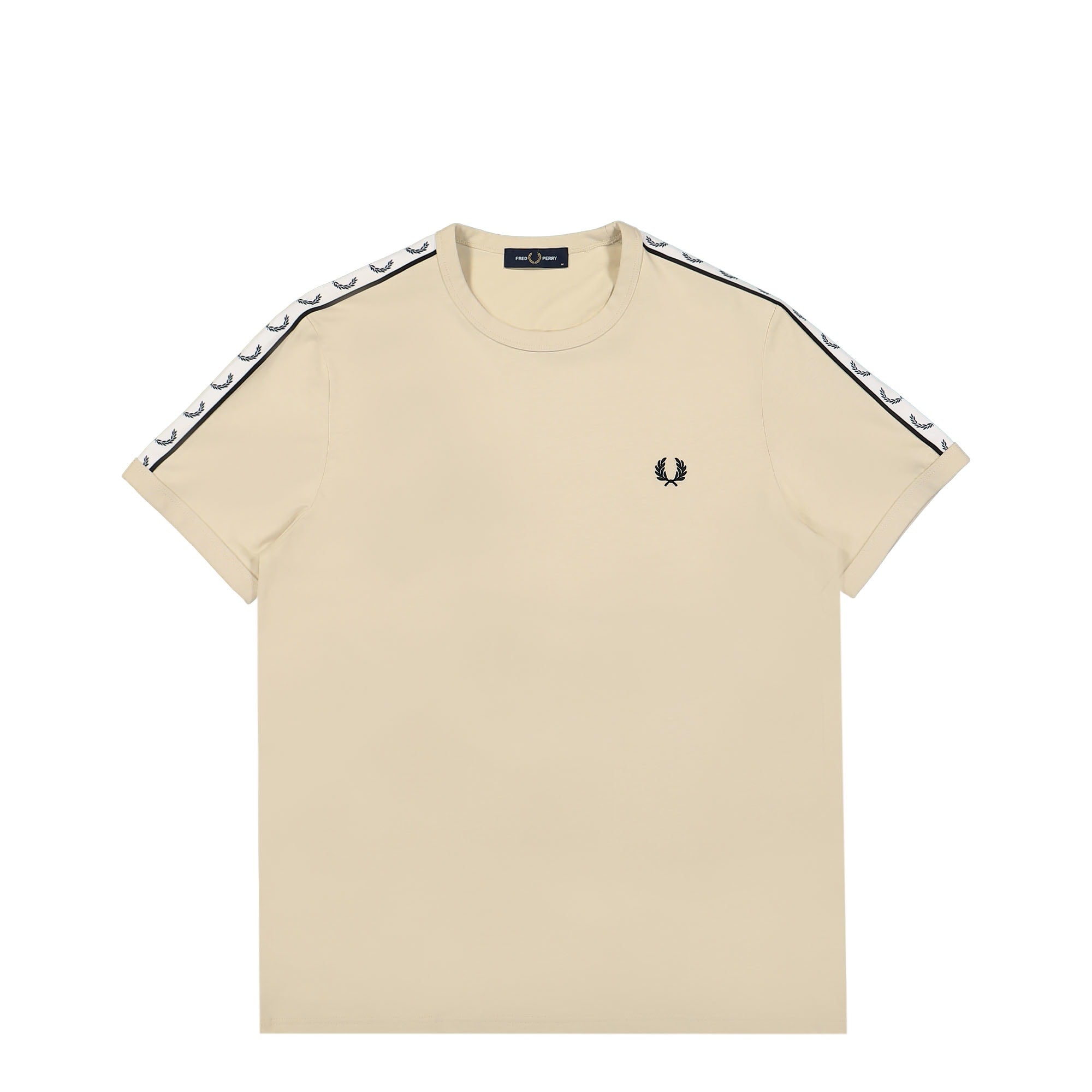 Fred Perry Taped Ringer T-Shirt Oatmeal T-Shirts M4620-691 | Overkill