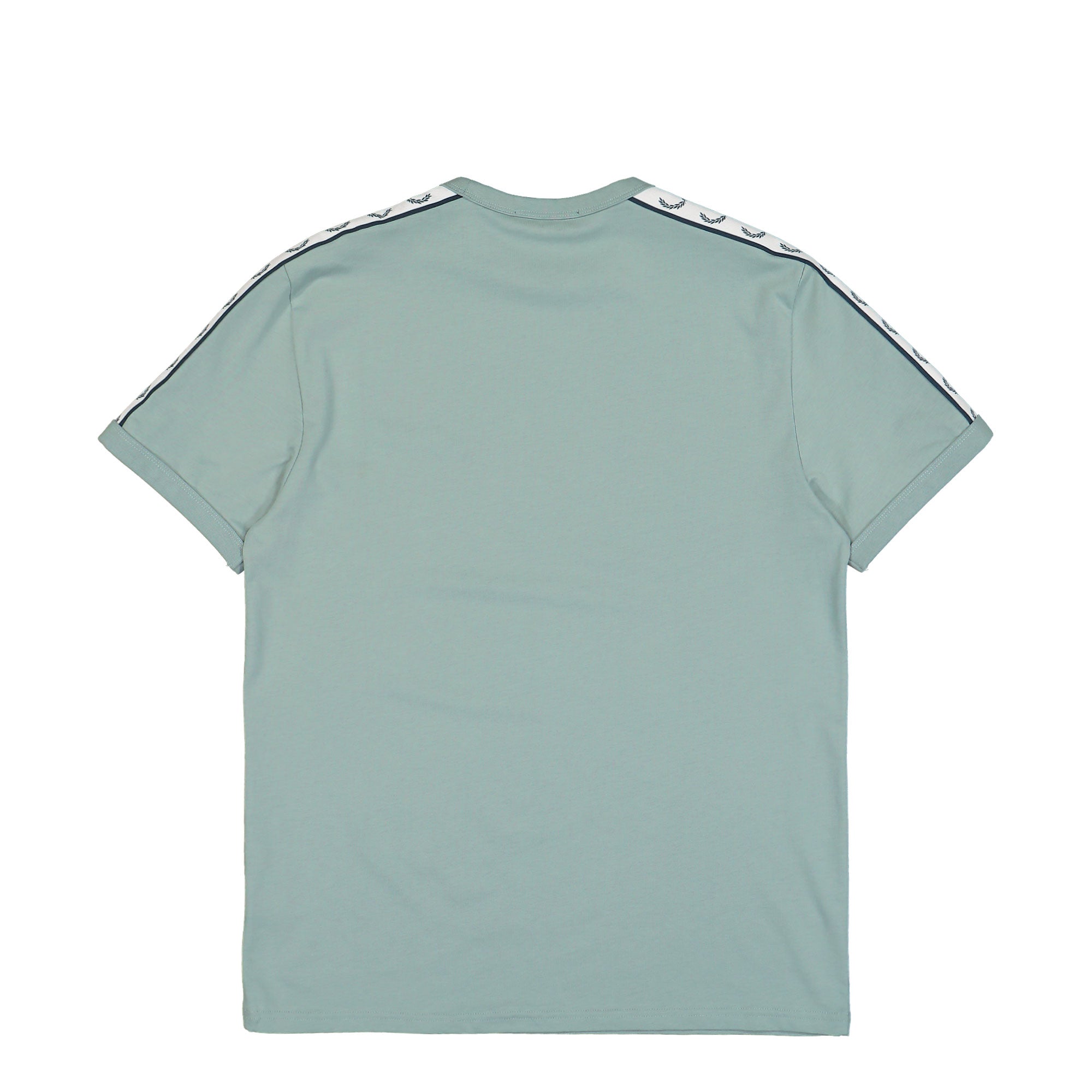 Fred Perry Taped Ringer T-Shirt Silver Blue T-Shirts Material | Overkill