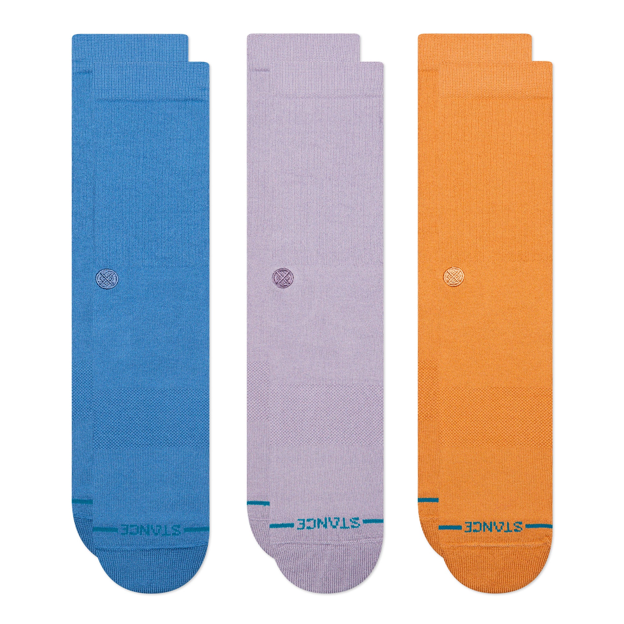 Stance Icon 3 Pack Socks Capri Blue Socks M556D18ICP-CAP | Overkill