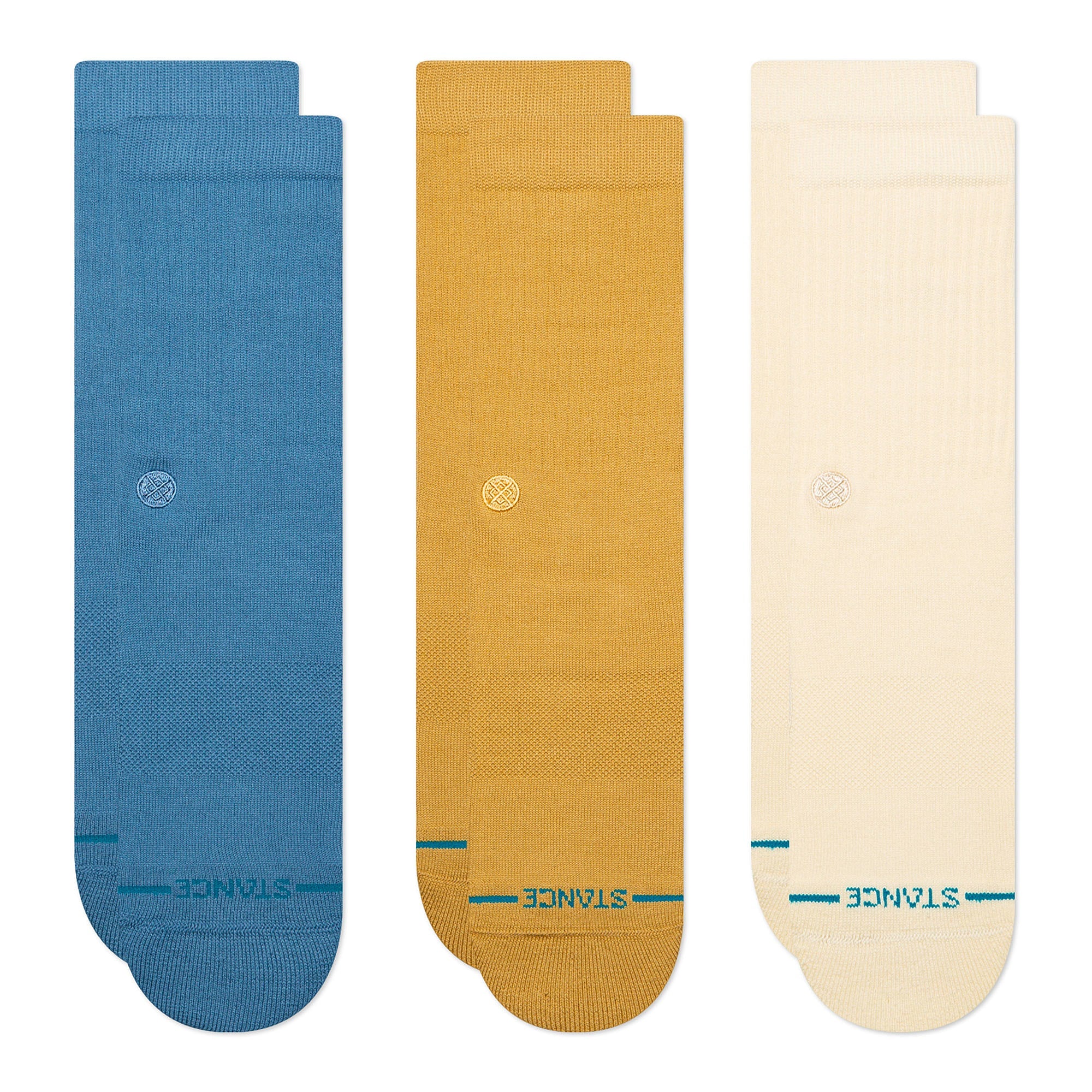 Stance Icon 3 Pack Socks Cream Socks M556D18ICP-CRM | Overkill