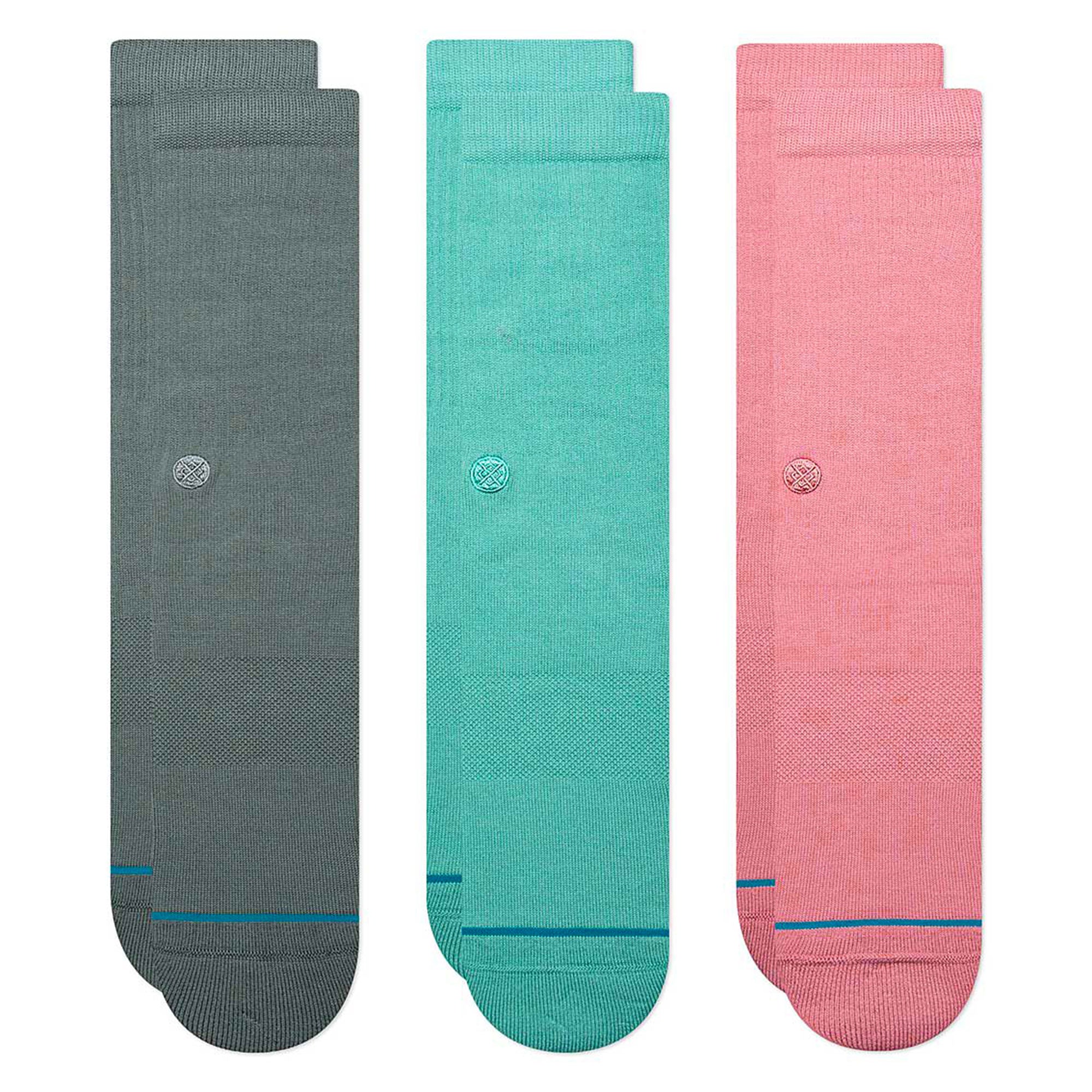 Stance Icon 3 Pack Socks Green Socks M556D18ICP-GRN | Overkill