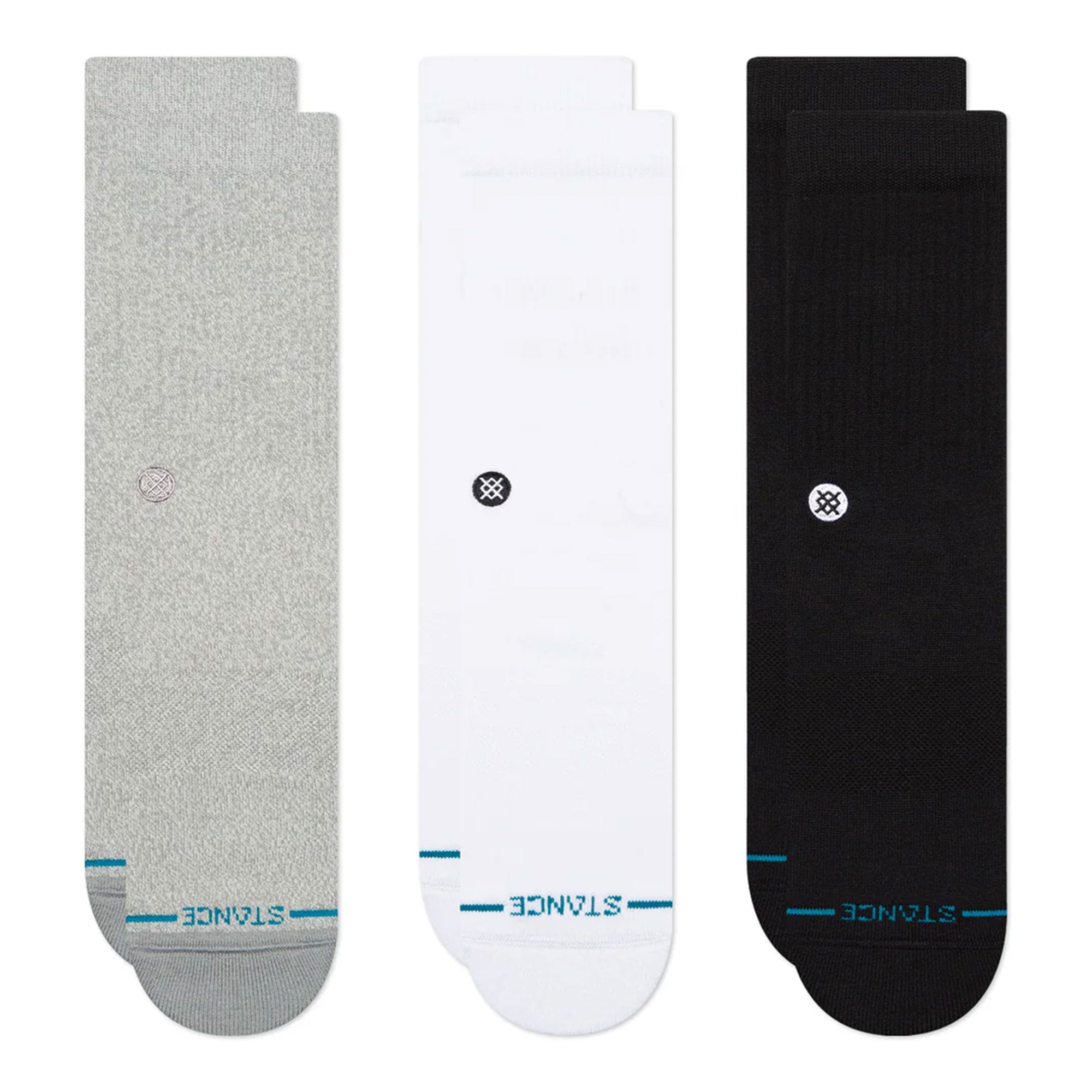 Stance Icon 3 Pack Socks Multi Socks M556D18ICP-MUL | Overkill