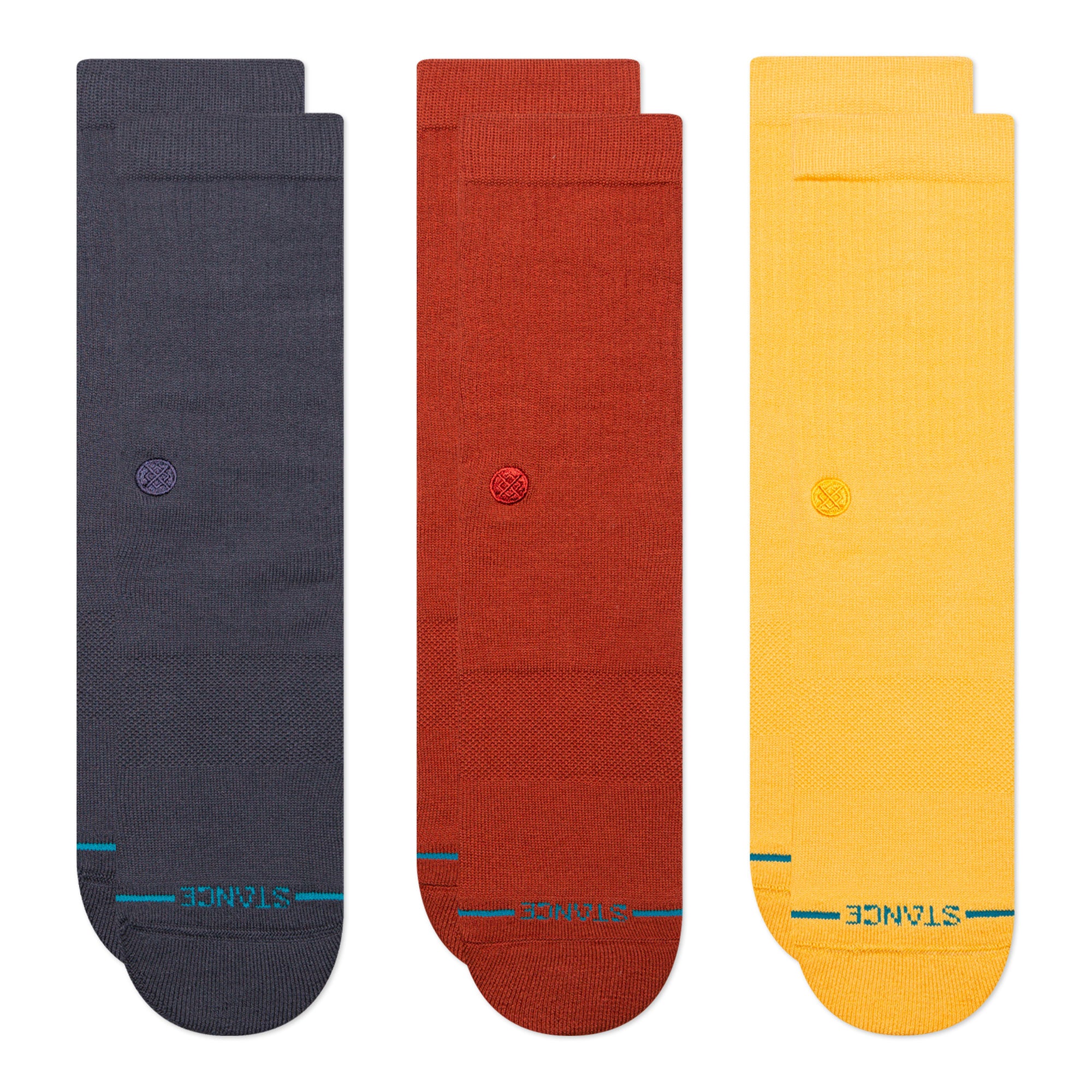 Stance Icon 3 Pack Socks Navy Socks M556D18ICP-NVY | Overkill