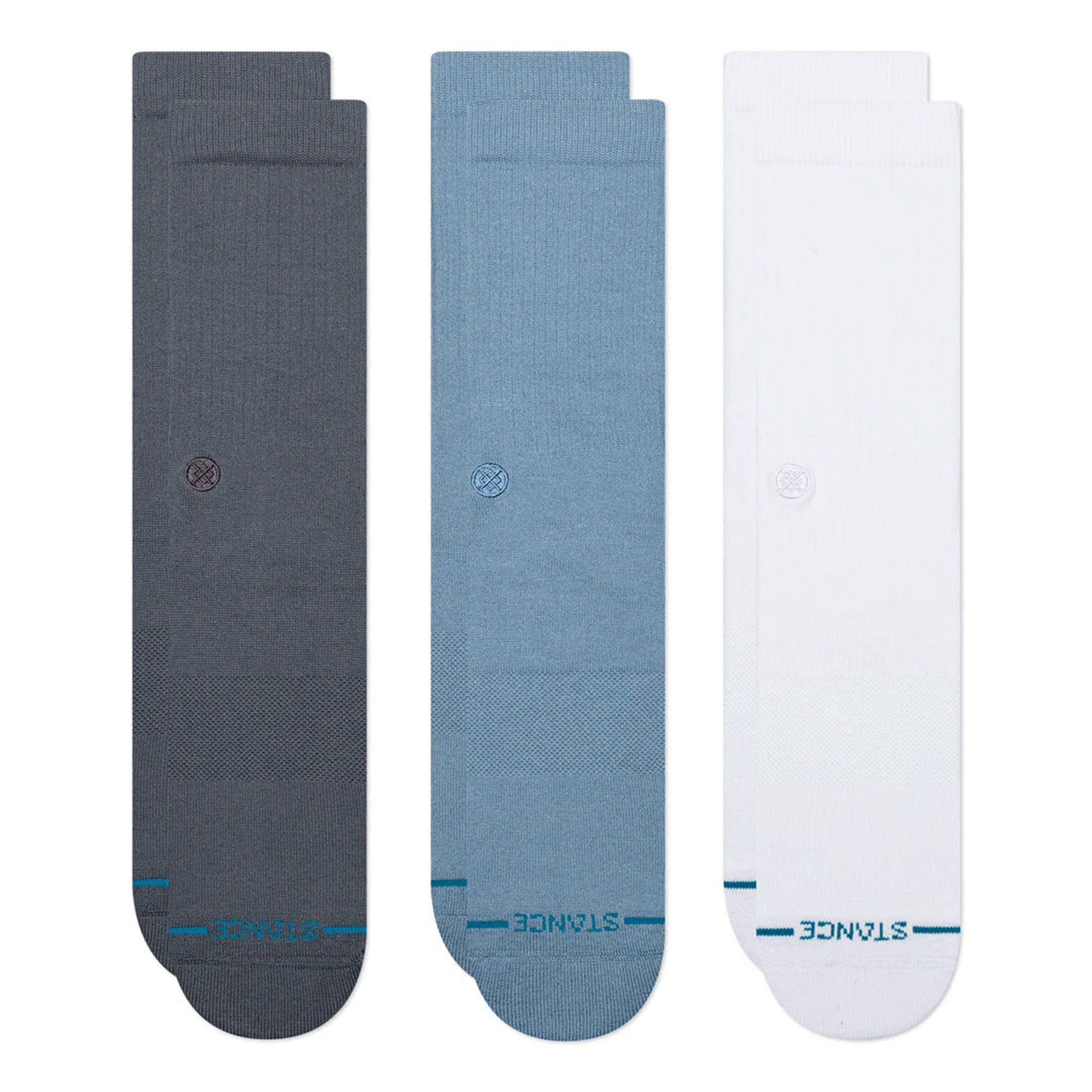 Stance Icon 3 Pack Socks Turbulence Socks M556D18ICP-TUB | Overkill